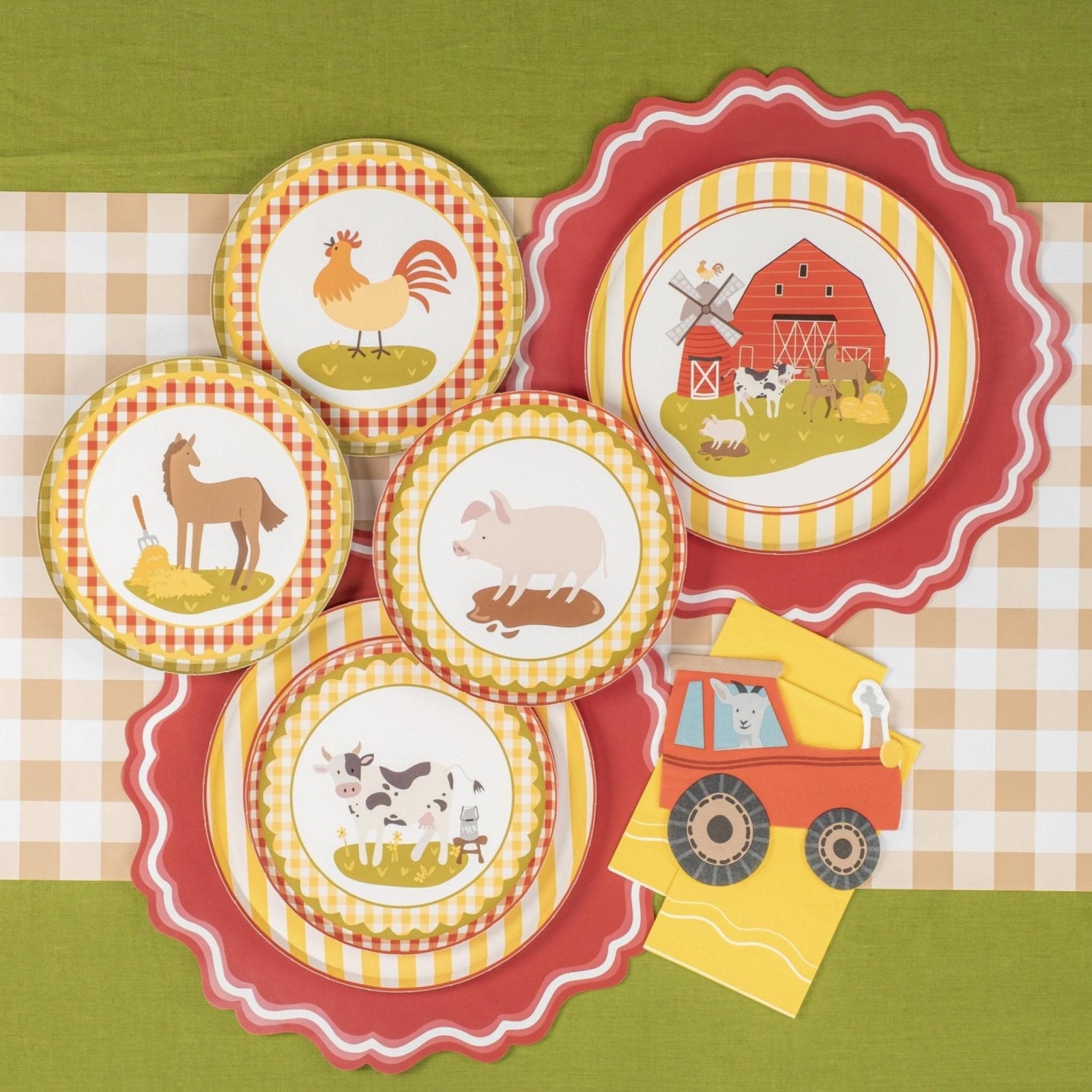 Farm Animal Small Plates 8ct - Stesha Party