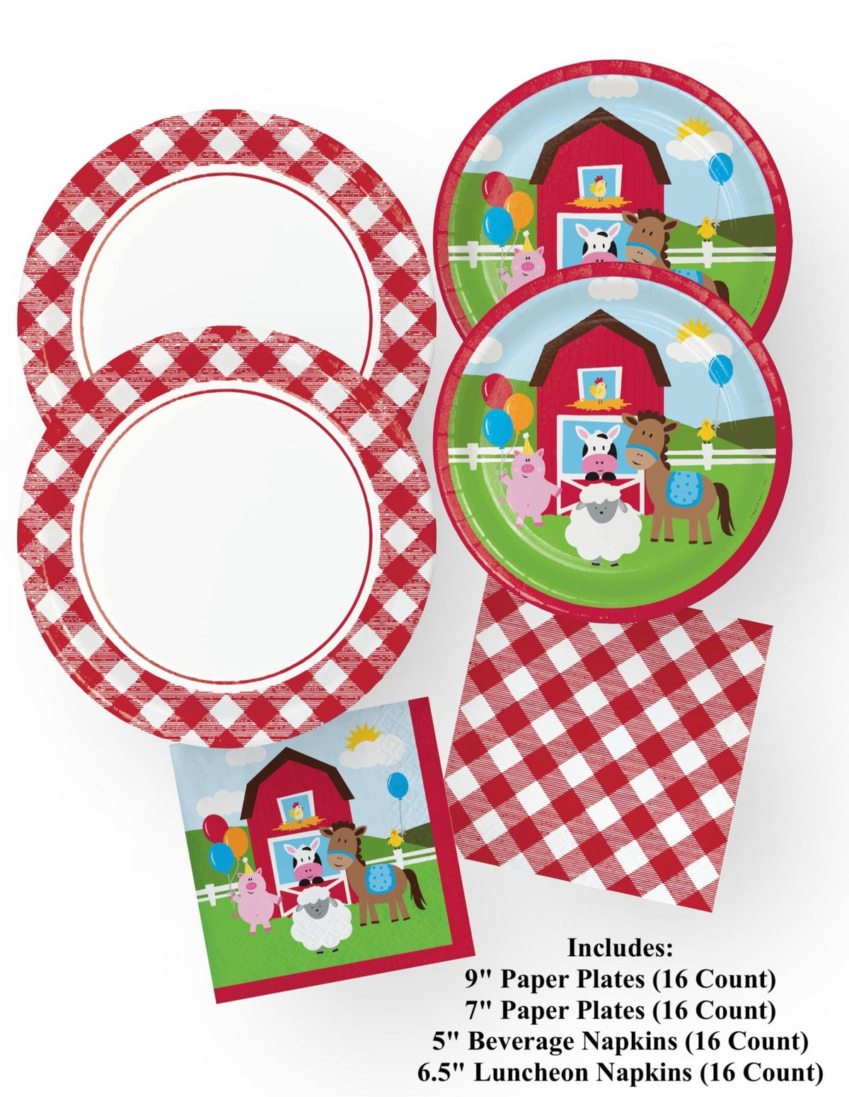 Farm Party Plates & Napkins - Stesha Party