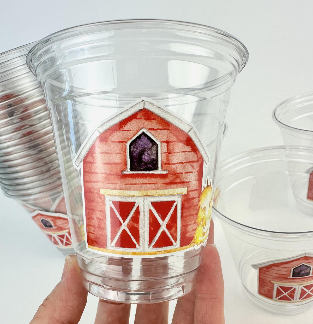 Farm Theme Party Cups 24ct 12oz - Stesha Party