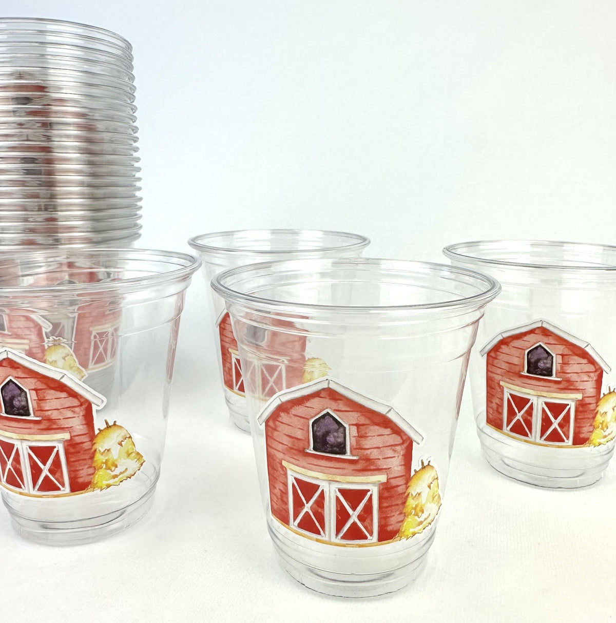 Farm Theme Party Cups 24ct 12oz - Stesha Party
