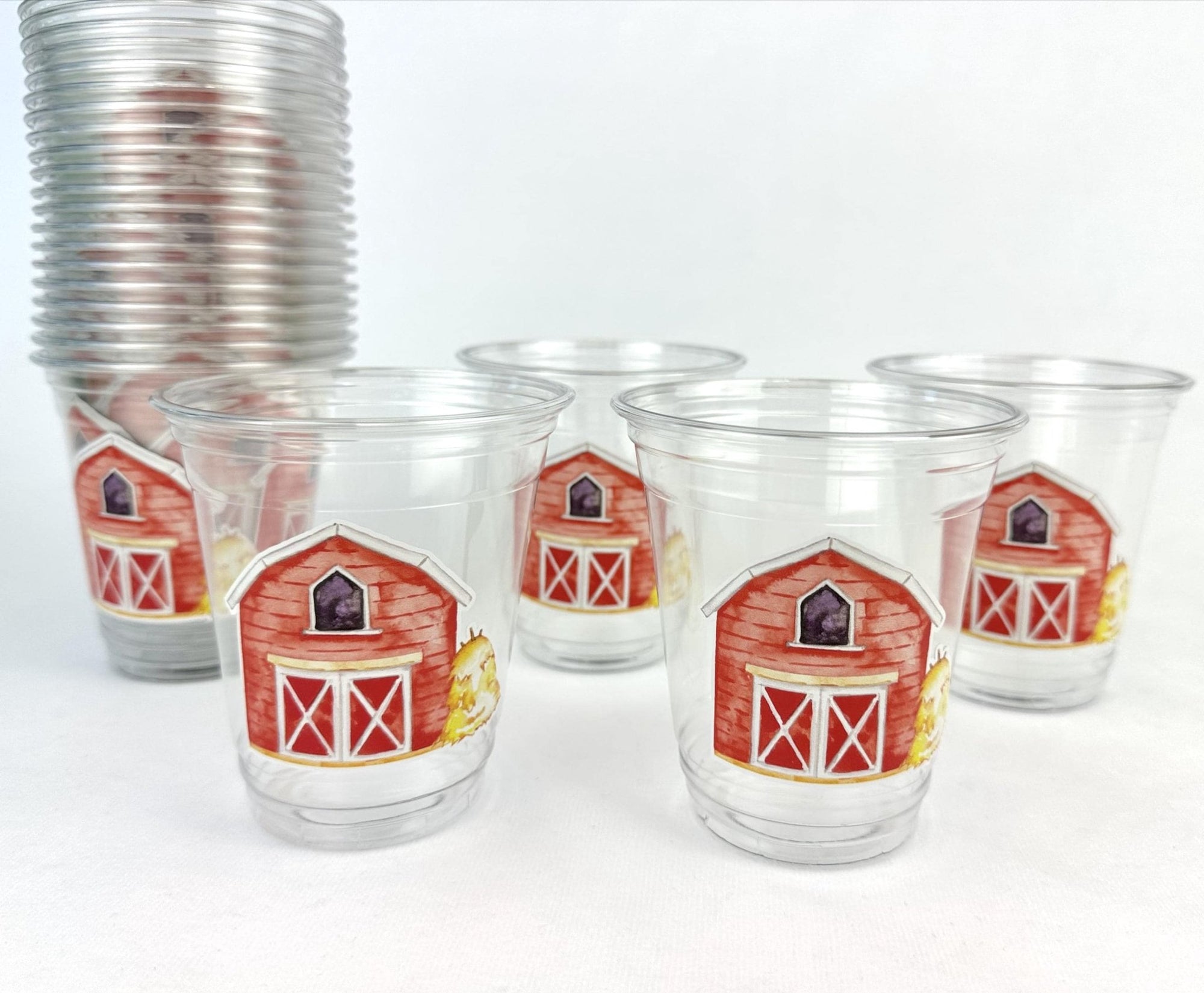 Farm Theme Party Cups 24ct 12oz - Stesha Party