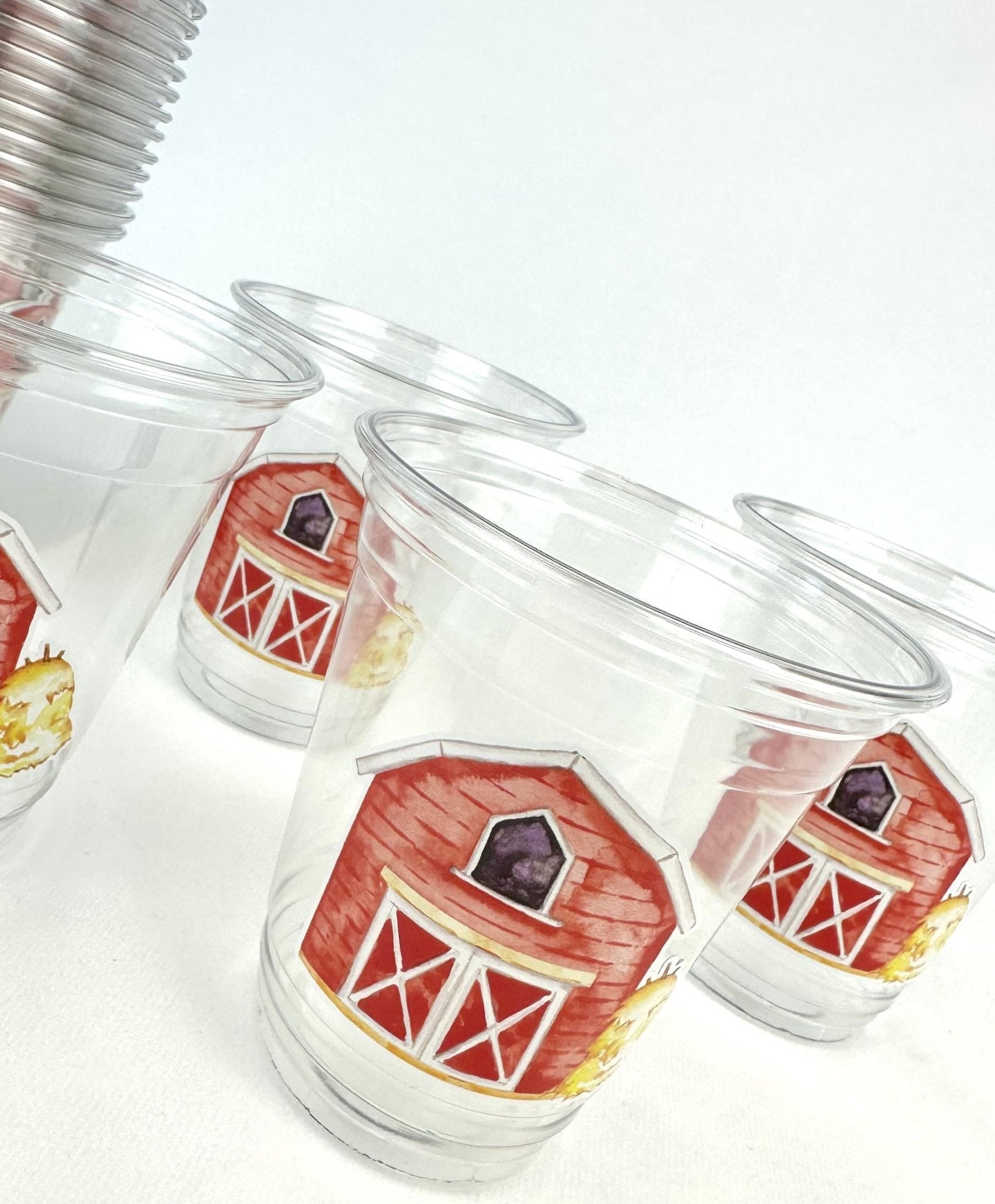 Farm Theme Party Cups 24ct 12oz - Stesha Party