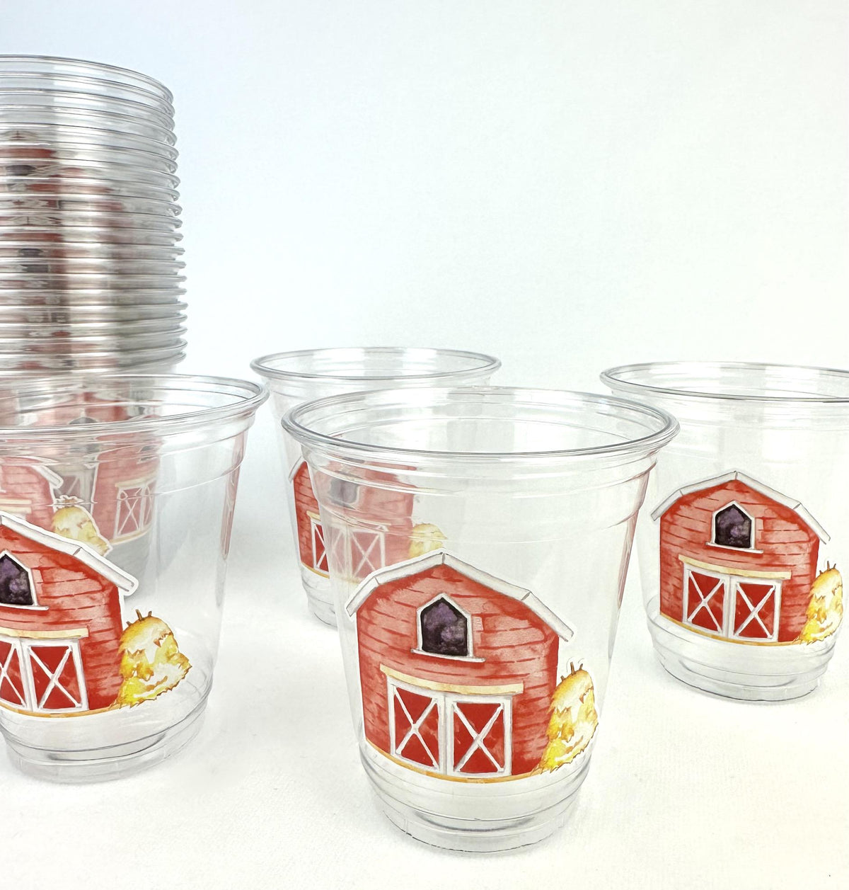 Farm Theme Party Cups 24ct 12oz - Stesha Party