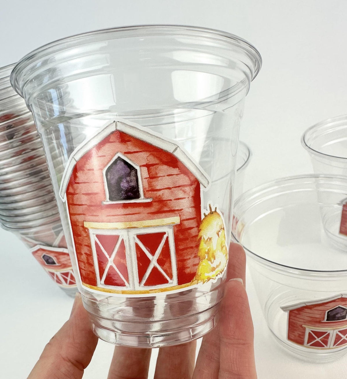 Farm Theme Party Cups 24ct 12oz - Stesha Party
