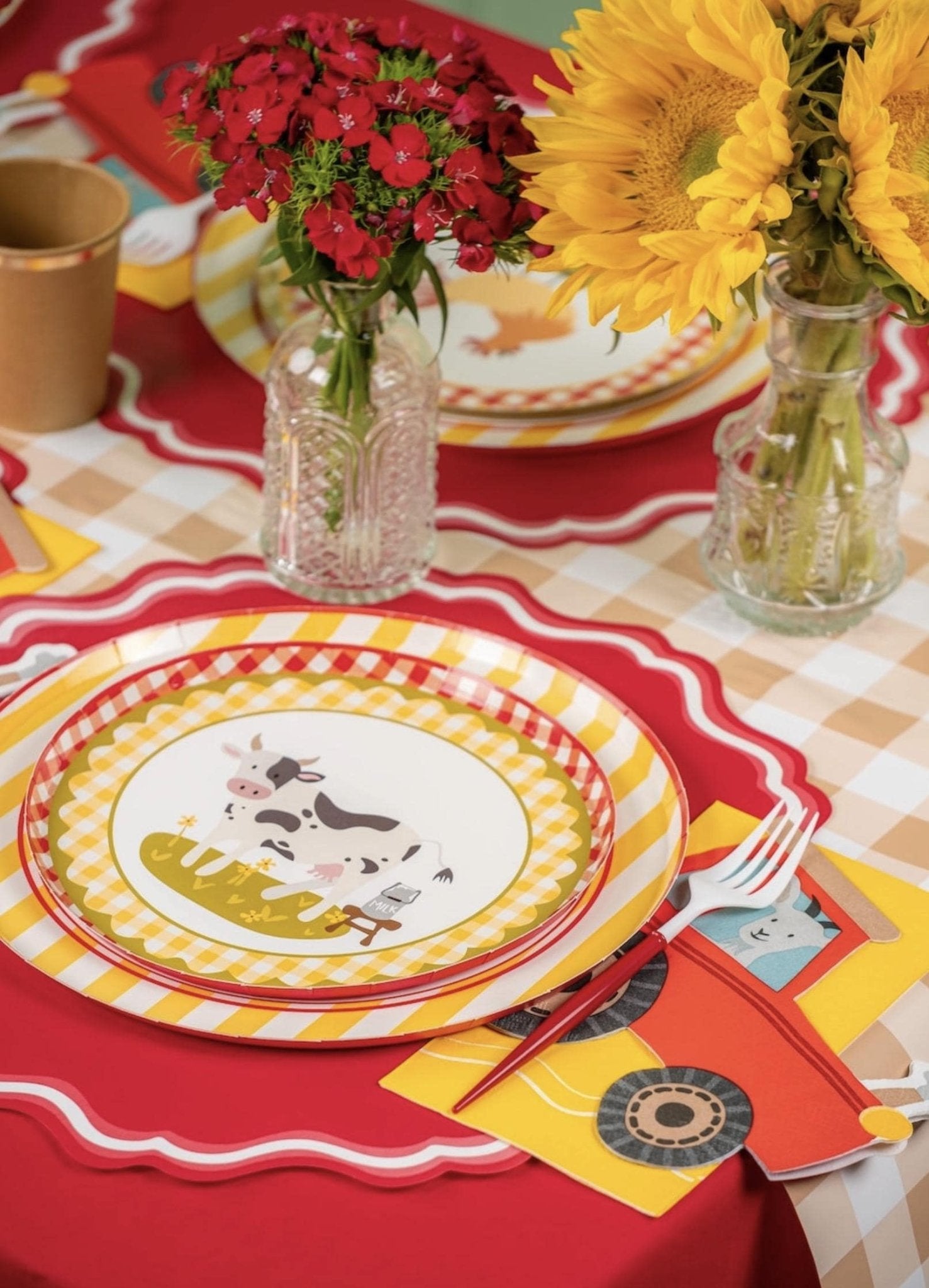 Farm Tractor Napkins 16ct - Stesha Party