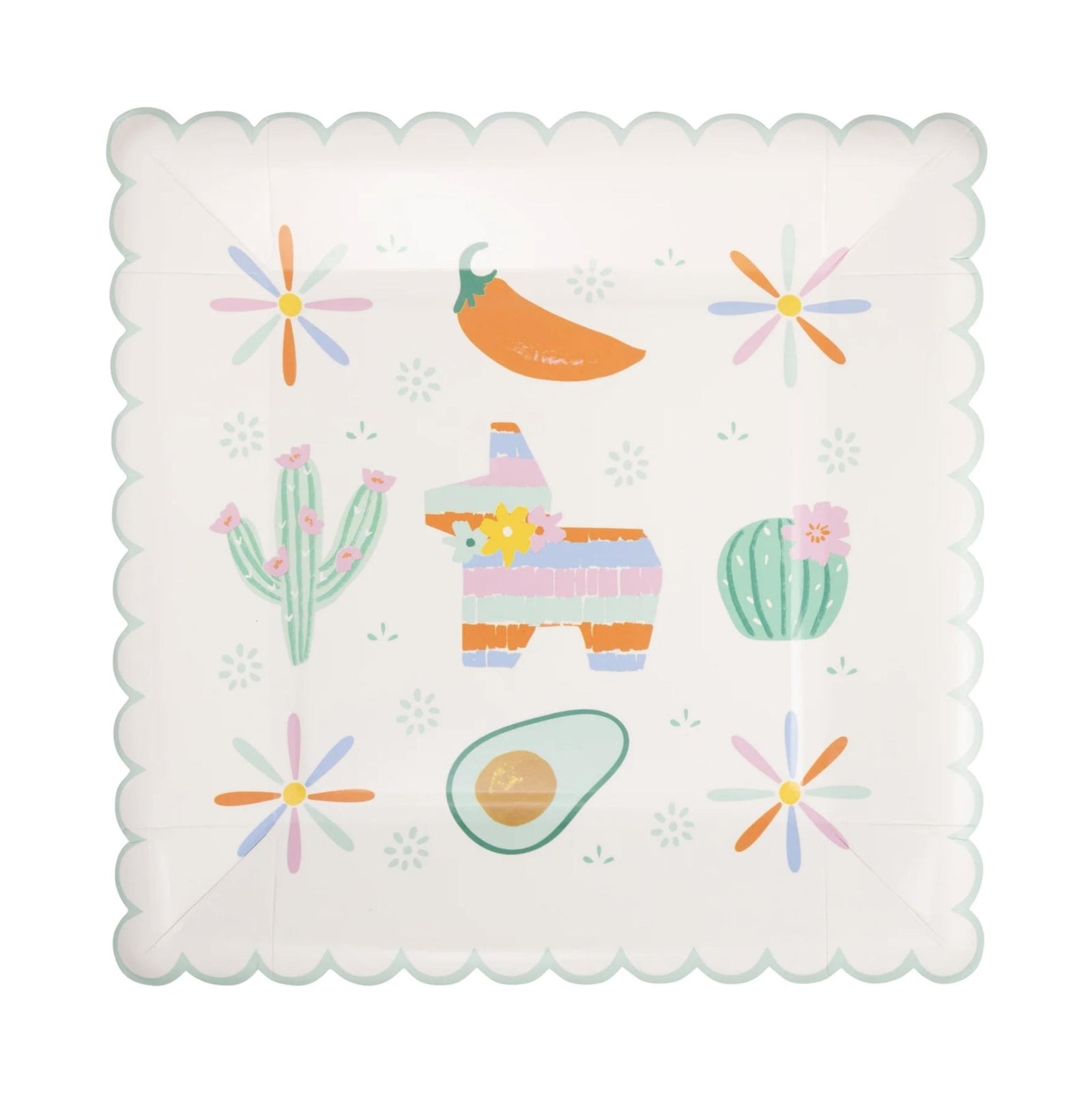 Fiesta Dessert Plates - Stesha Party