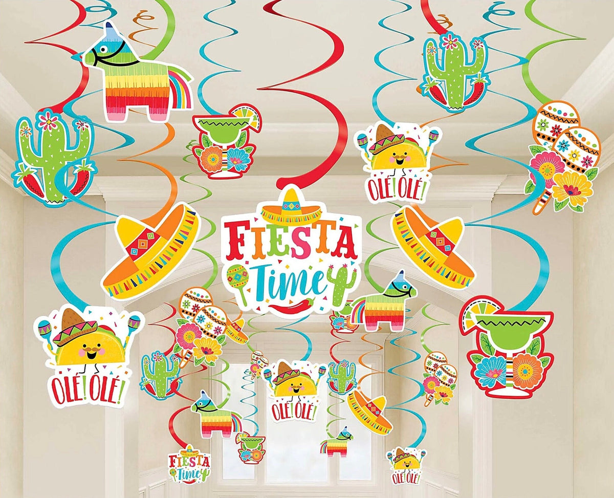 Fiesta Hanging Decorations 30ct - Stesha Party