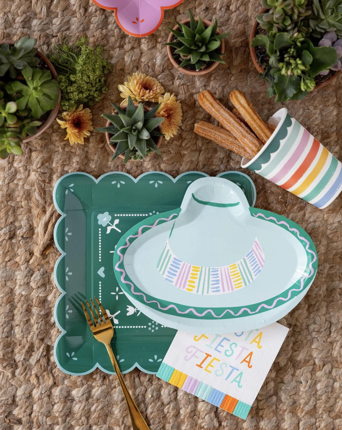 Fiesta Party Fringe Napkins - Stesha Party