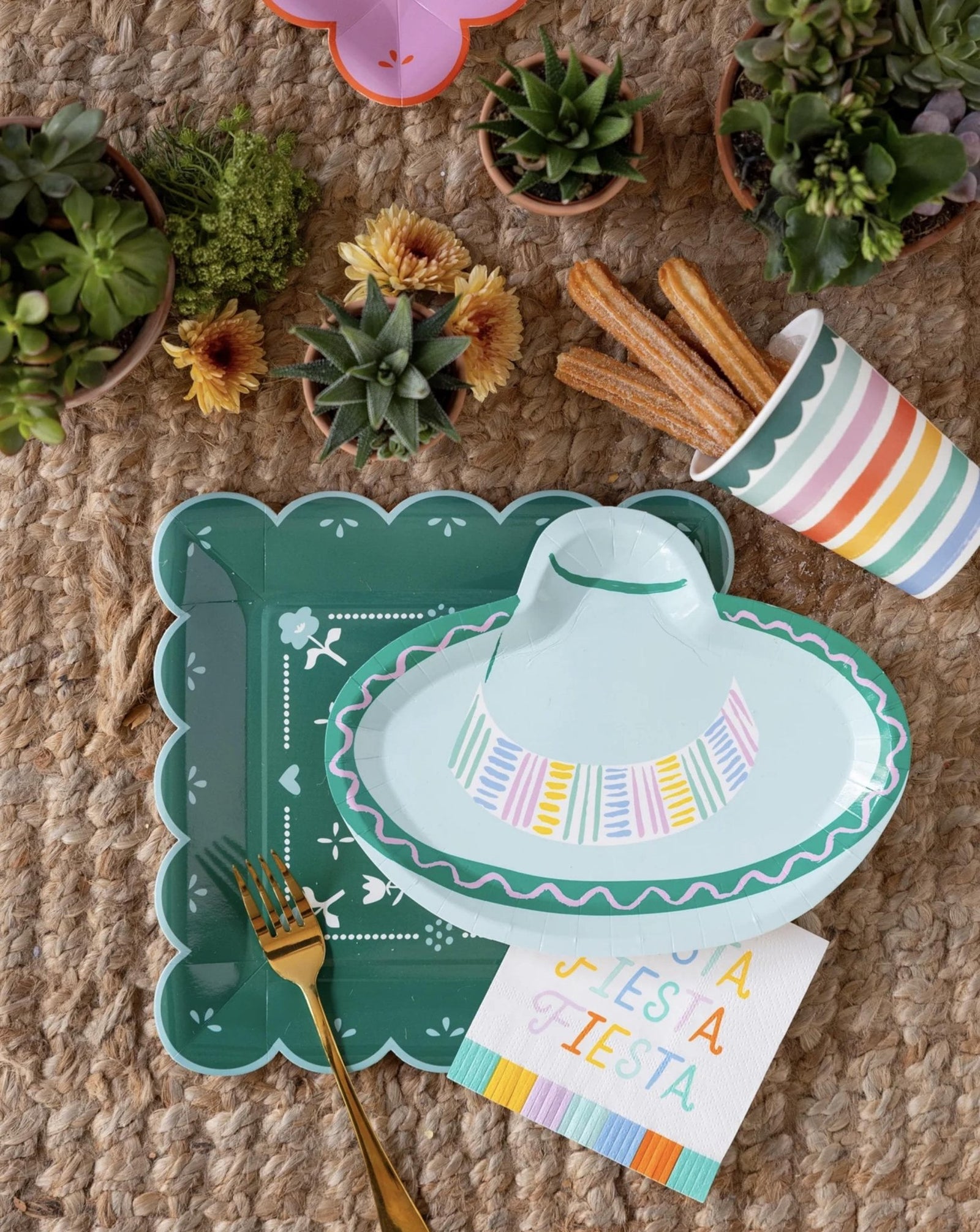 Fiesta Party Fringe Napkins - Stesha Party