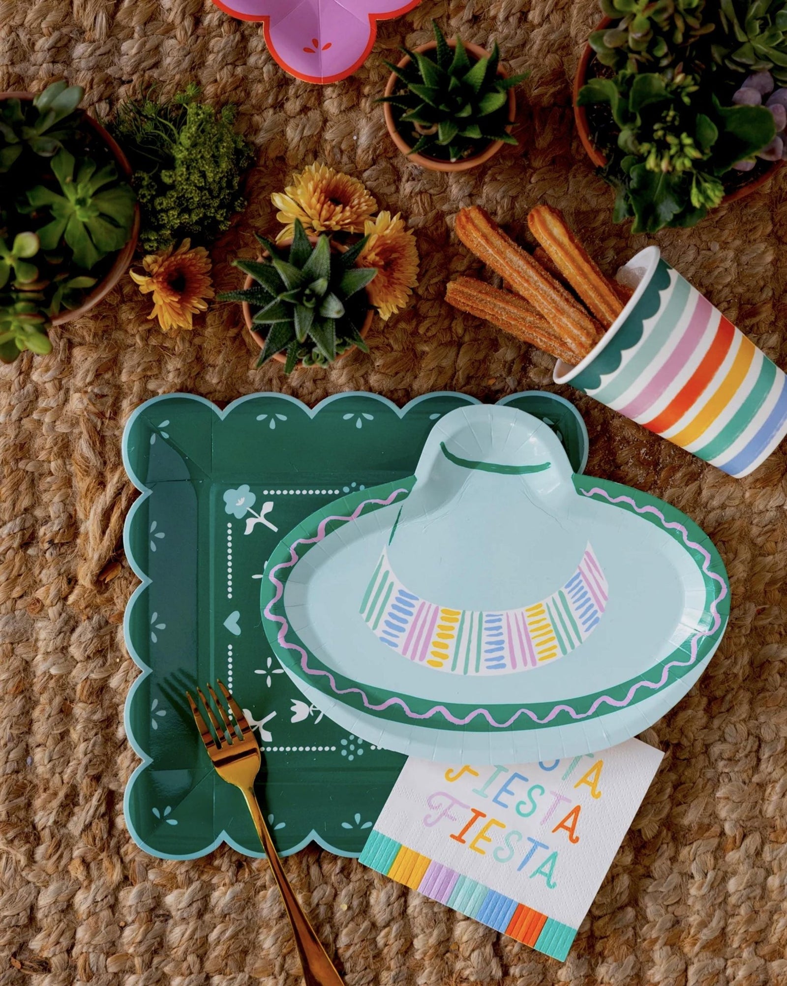 Fiesta Sombrero Plates 8ct - Stesha Party