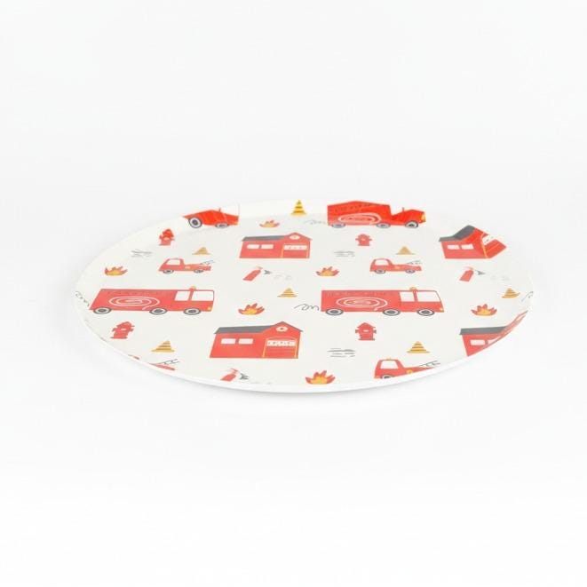 Fire Truck Plates 8ct - Stesha Party