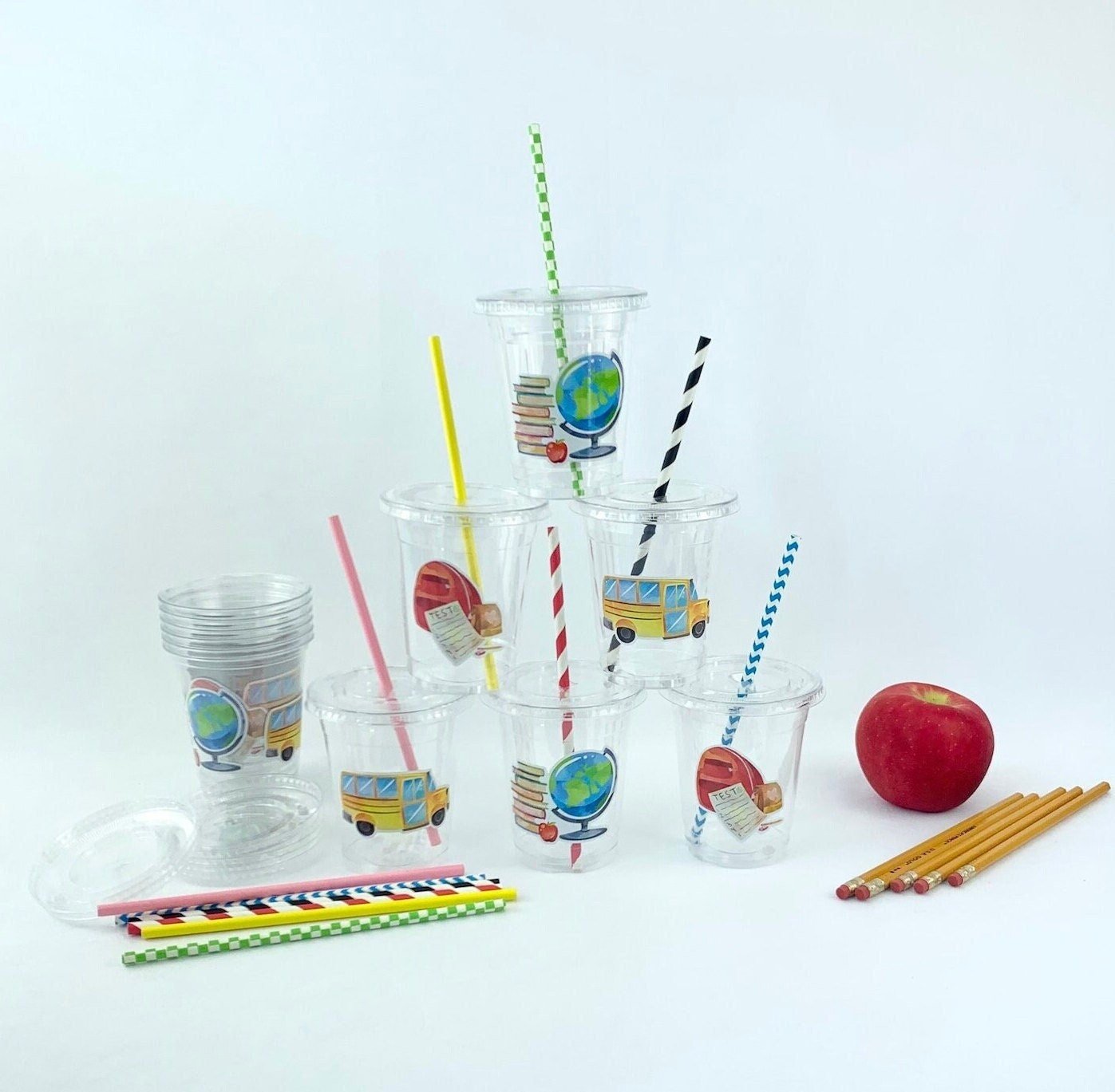 First Day of School Party Cups - Stesha Party
