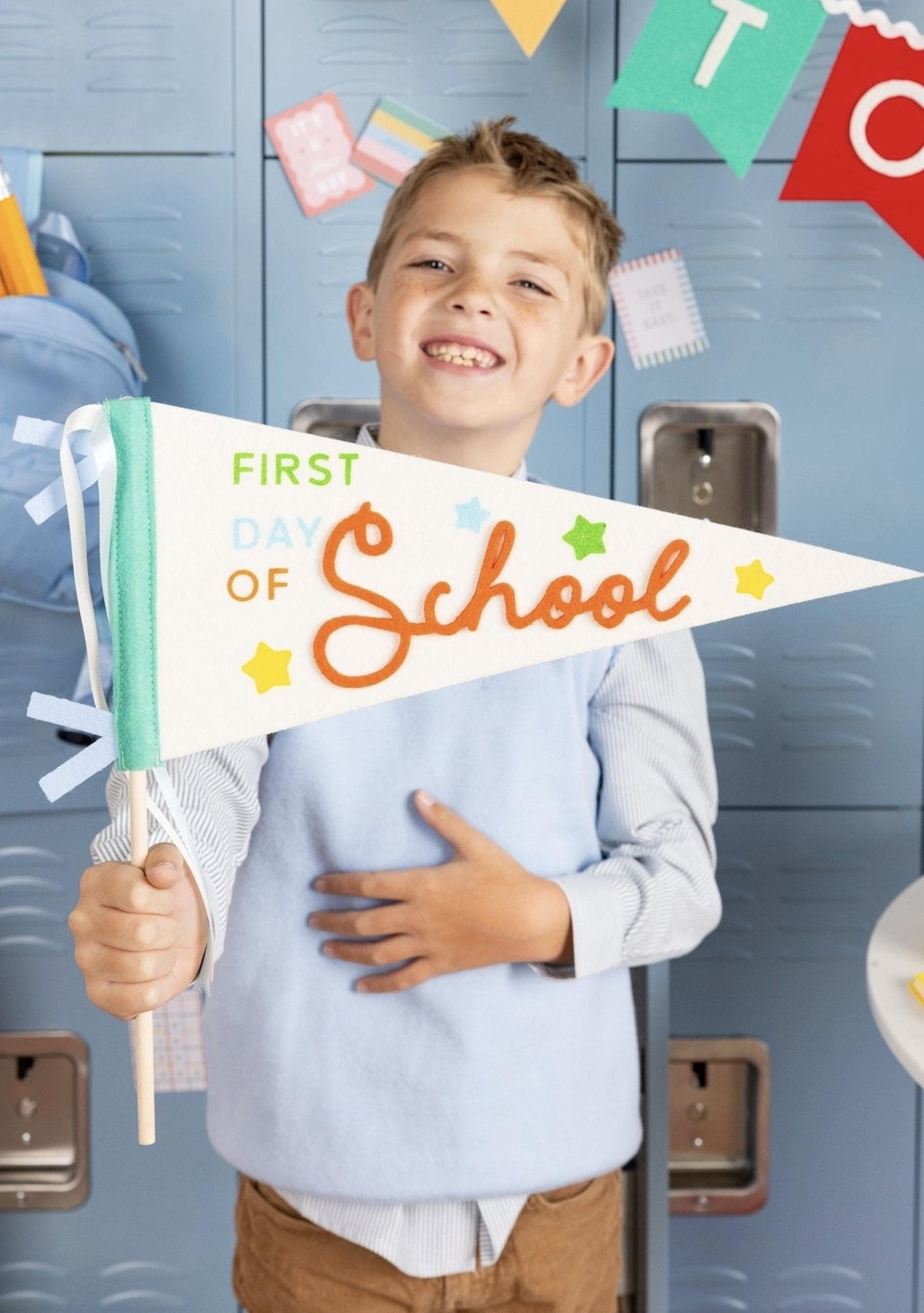First Day of School Pennant Flag - Stesha Party
