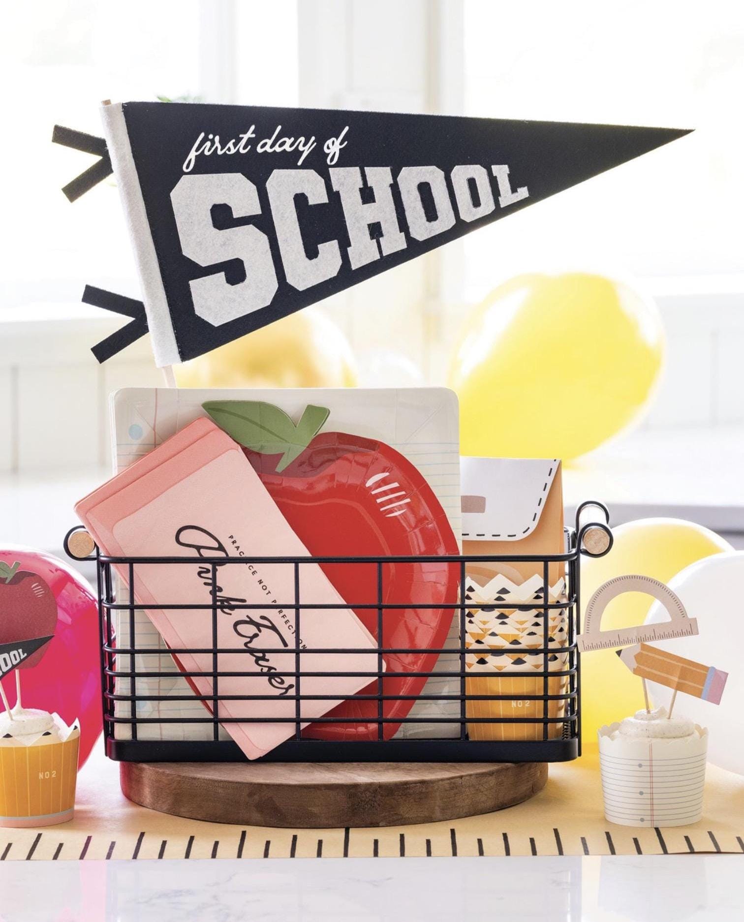 First Day of School Pennant Flag - Stesha Party