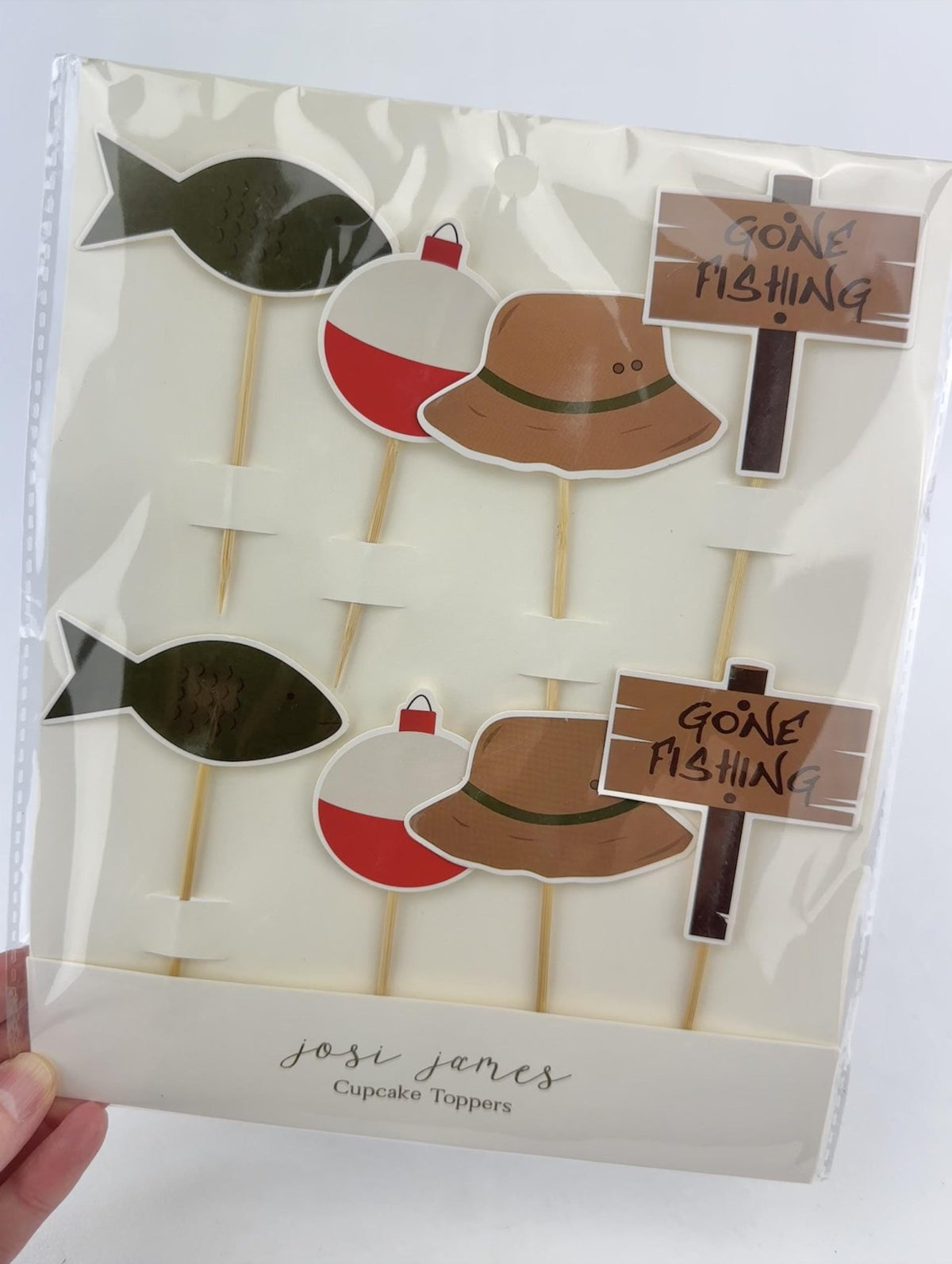 Fishing Cupcake Toppers 8ct - Stesha Party