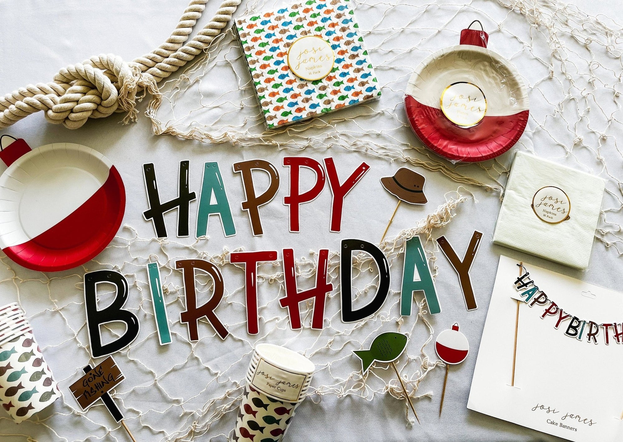 Fishing Party Napkins 16ct - Stesha Party