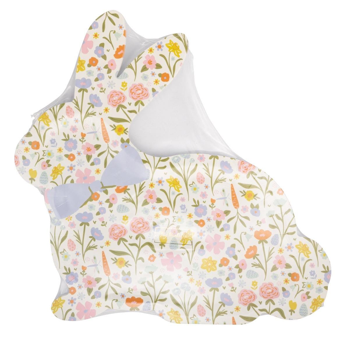 Floral Bunny Shaped Plates 8ct - Stesha Party
