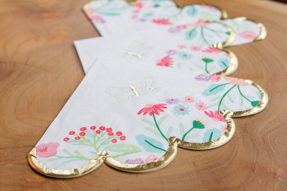 Floral Butterfly Napkins - Stesha Party