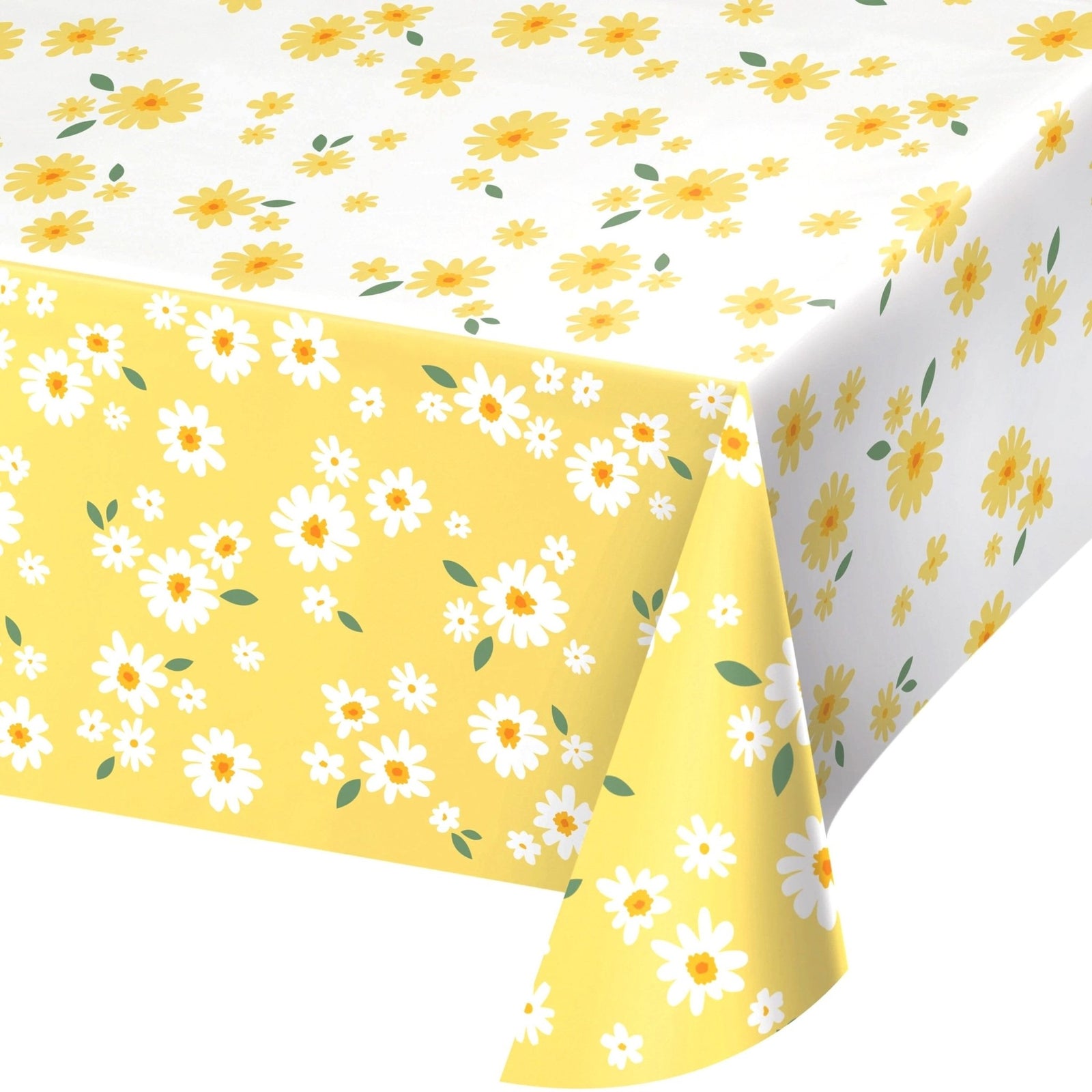 Floral Daisy Party Tablecloth - Stesha Party