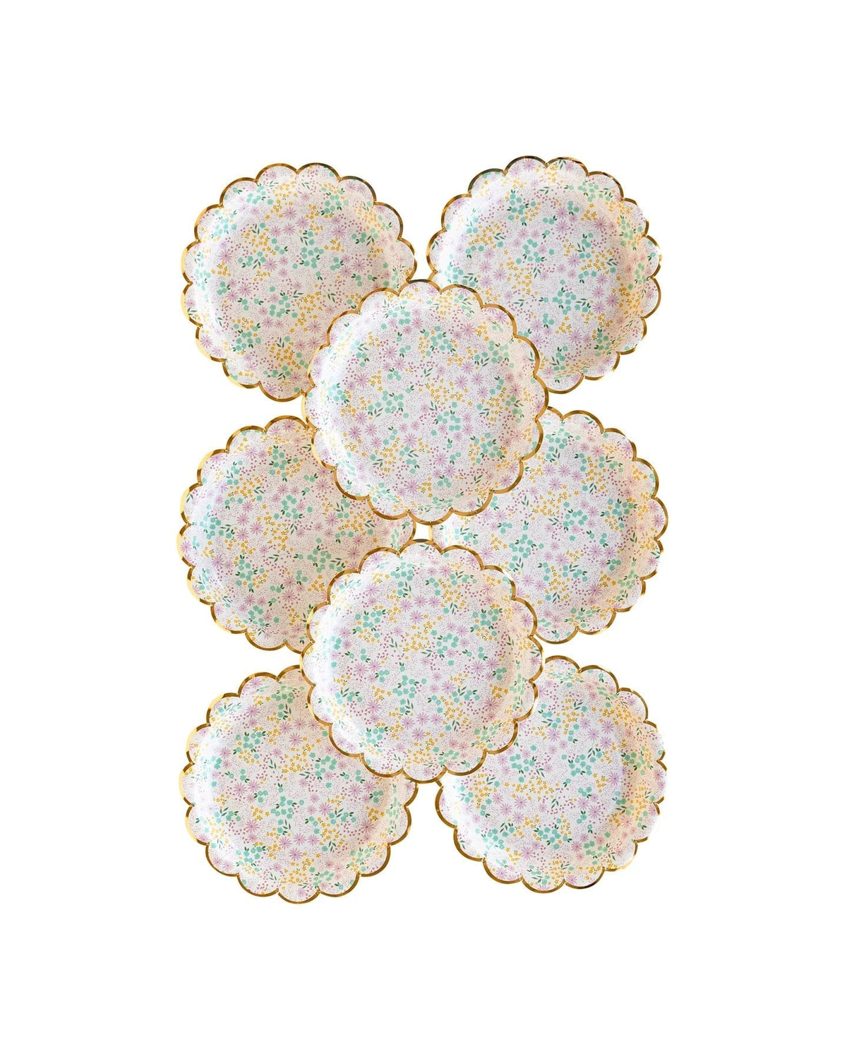 Floral Dessert Plates 8ct - Stesha Party