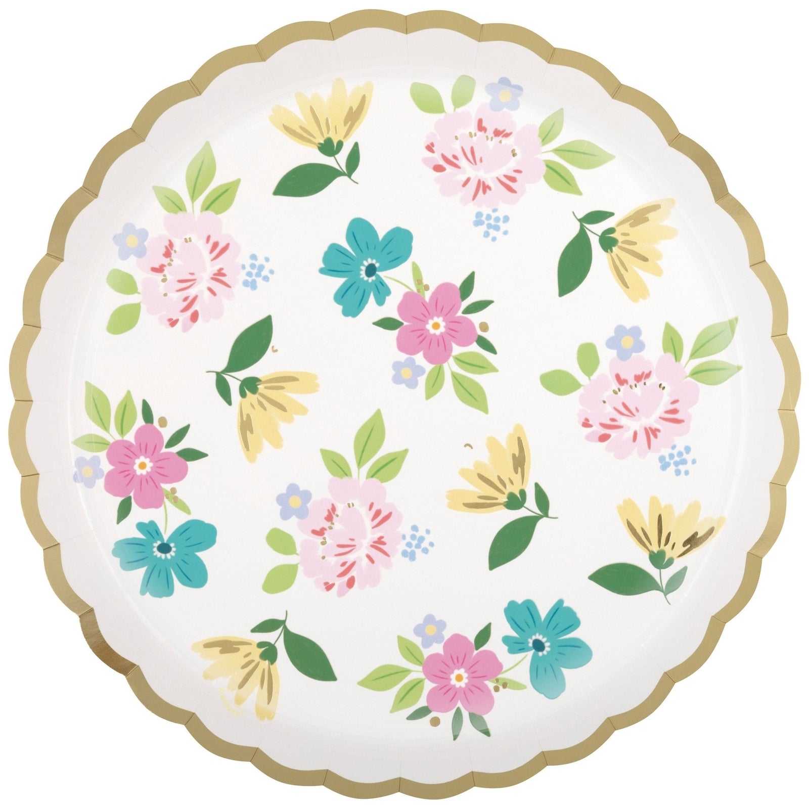 Floral Dinner Party Plates 8ct - Stesha Party