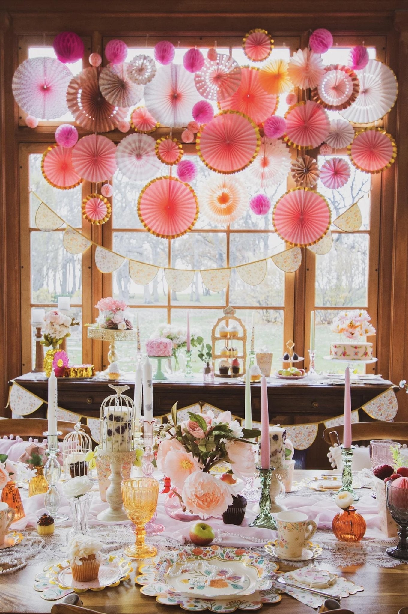 Floral Party Platters 4ct - Stesha Party