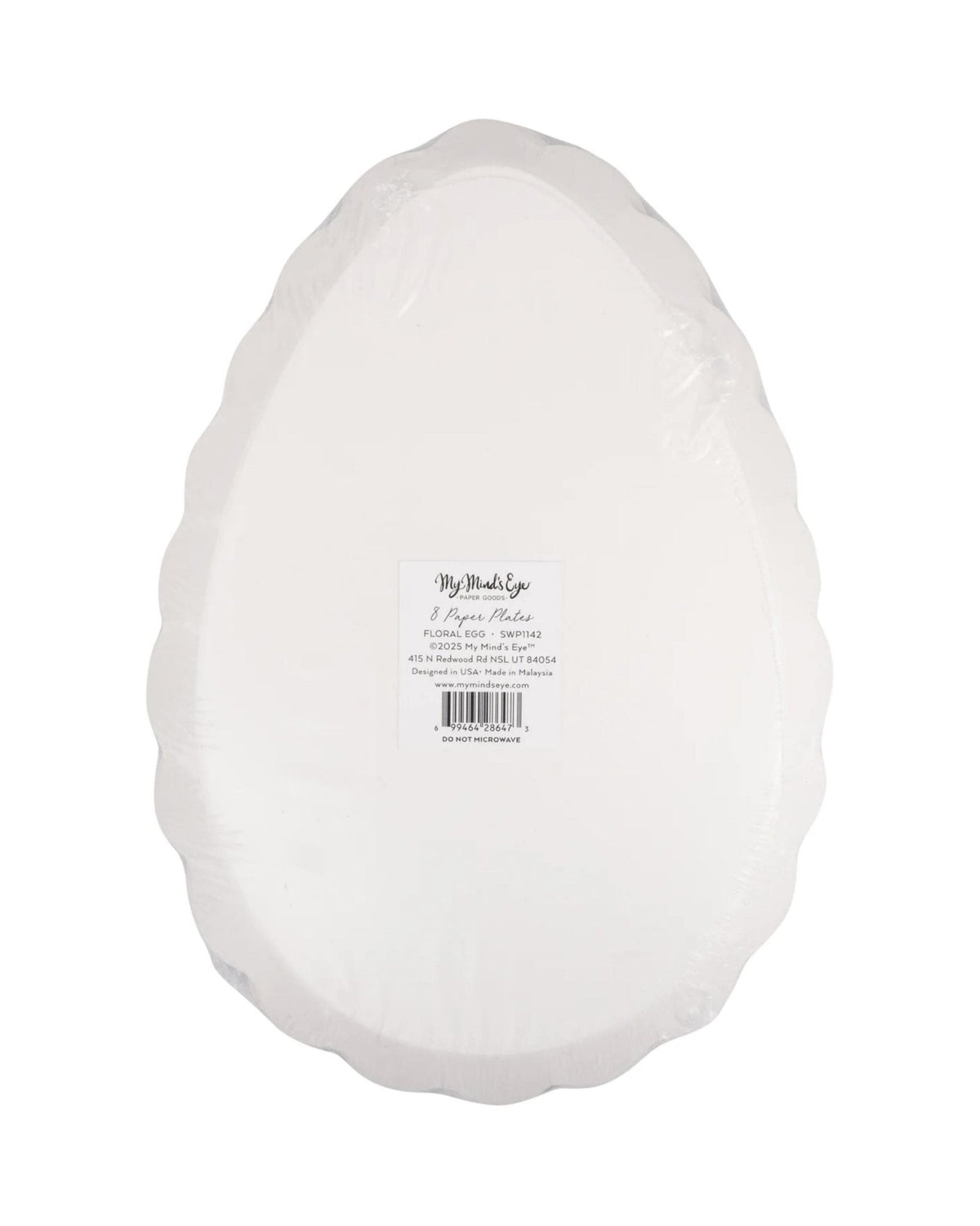 Floral Spring Easter Egg Paper Plates 8ct - Stesha Party