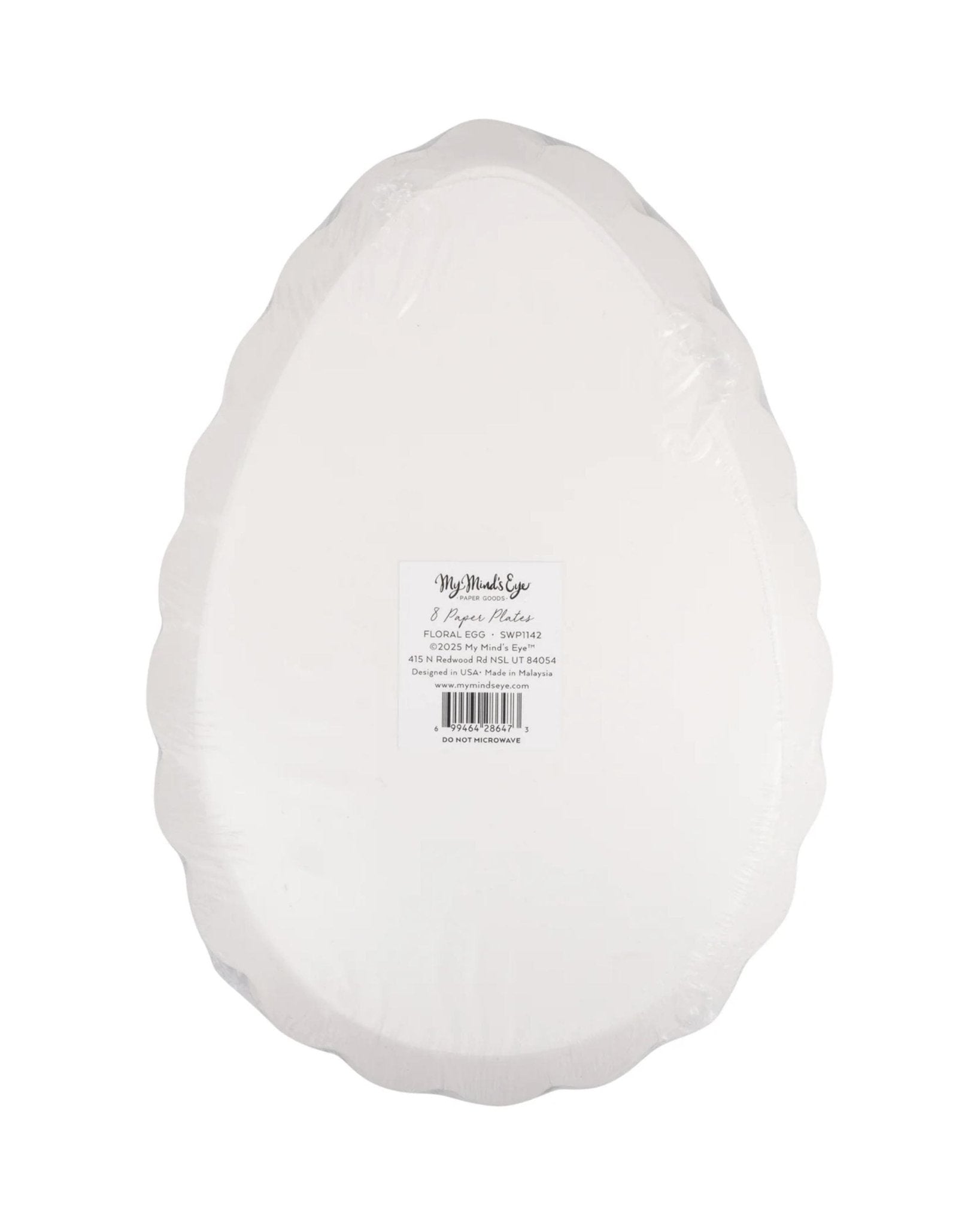 Floral Spring Easter Egg Paper Plates 8ct - Stesha Party