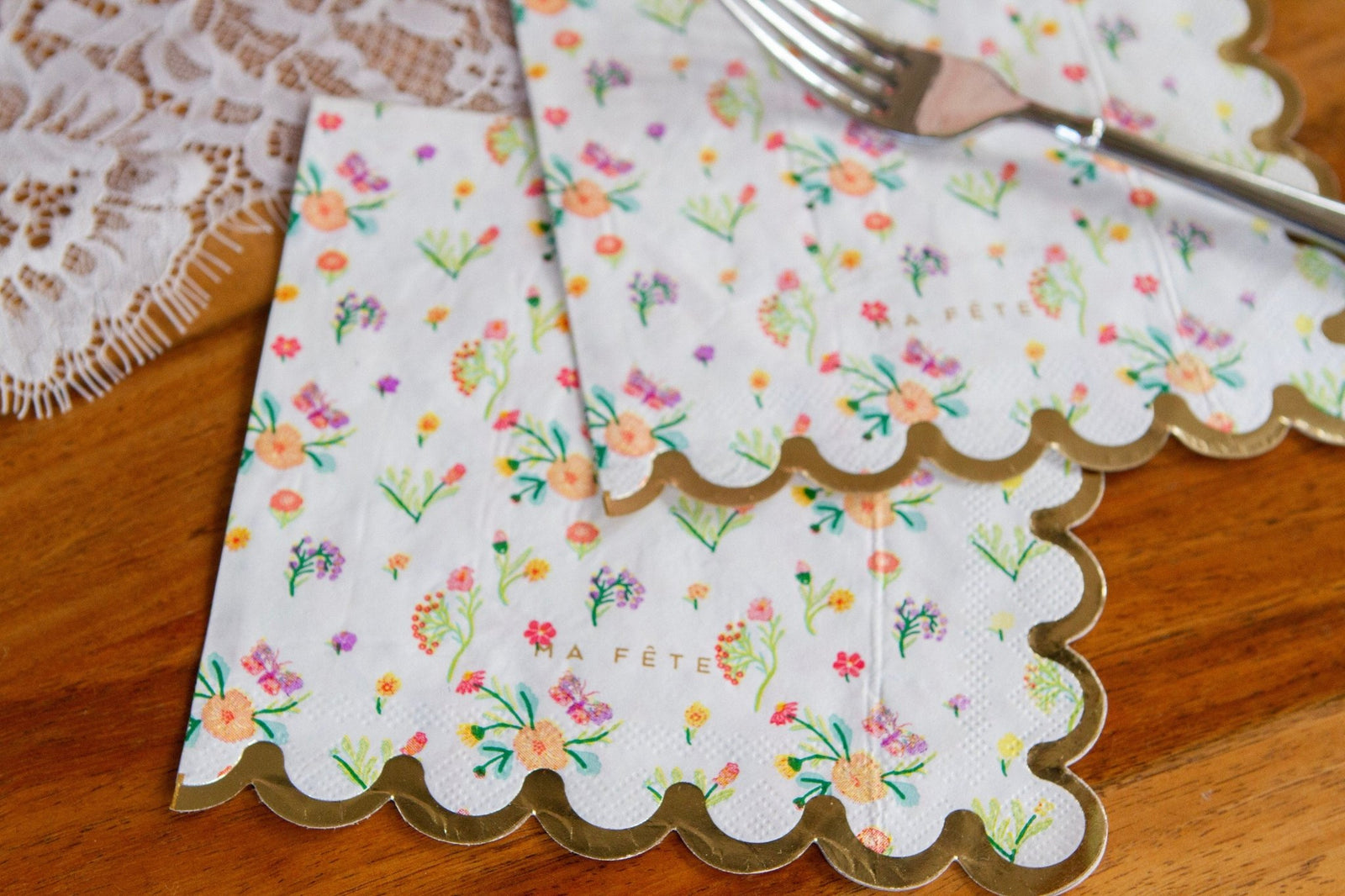 Floral Tea Party Napkins - Stesha Party