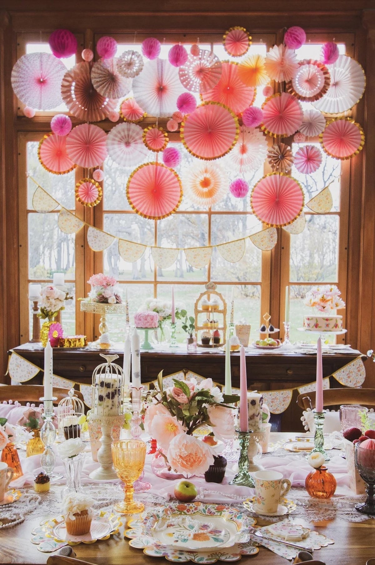 Floral Tea Party Plates - Stesha Party