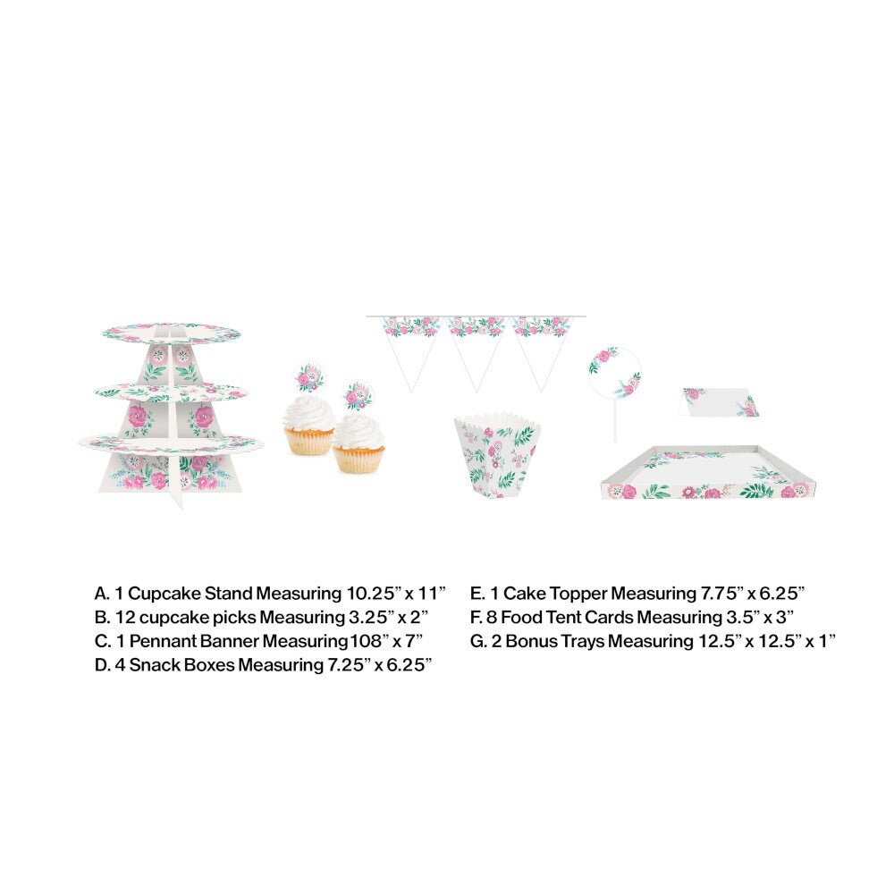 Floral Tea Party Table Decorations - Stesha Party