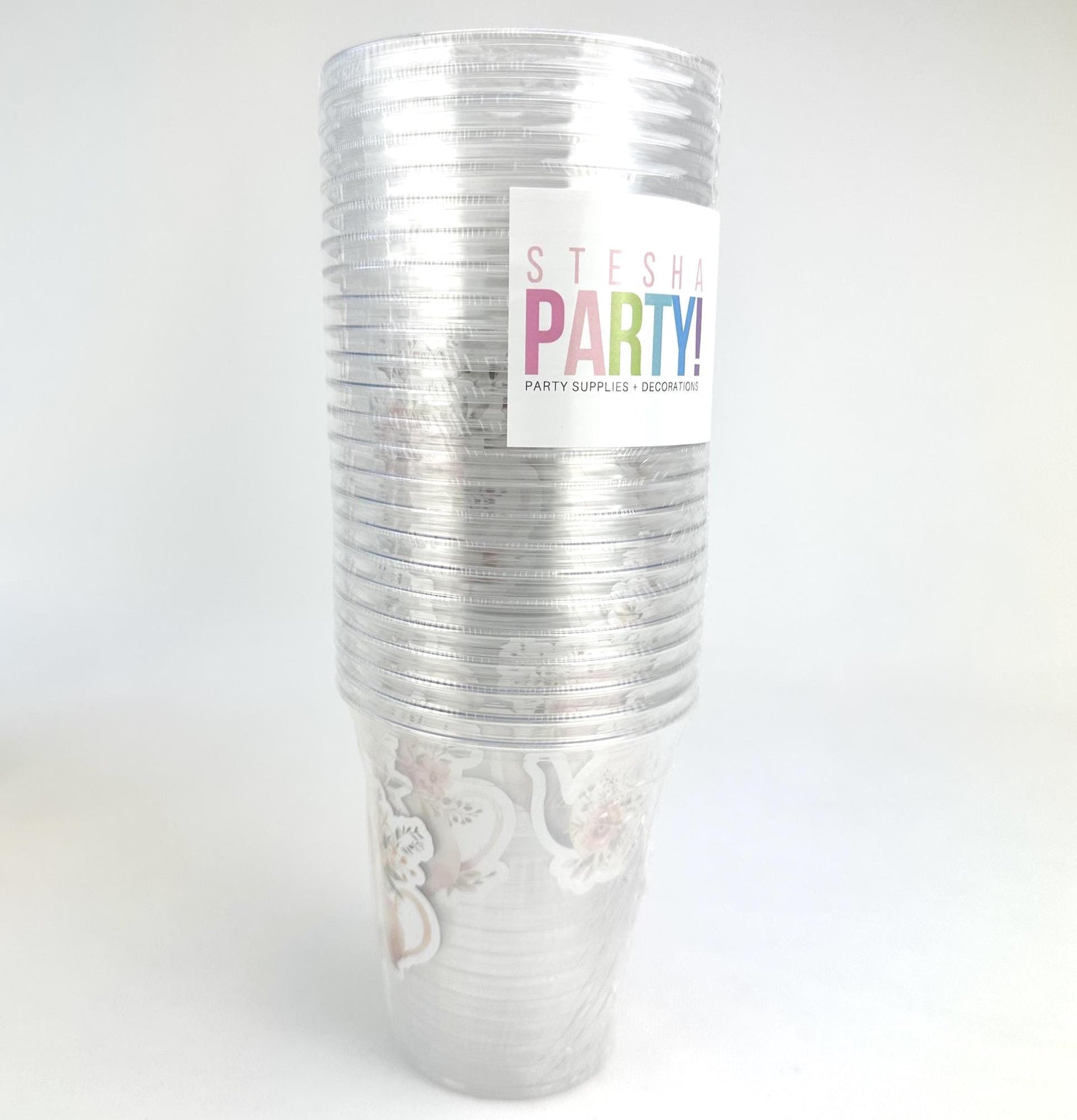 Floral Teapot Party Cups 24ct - Stesha Party