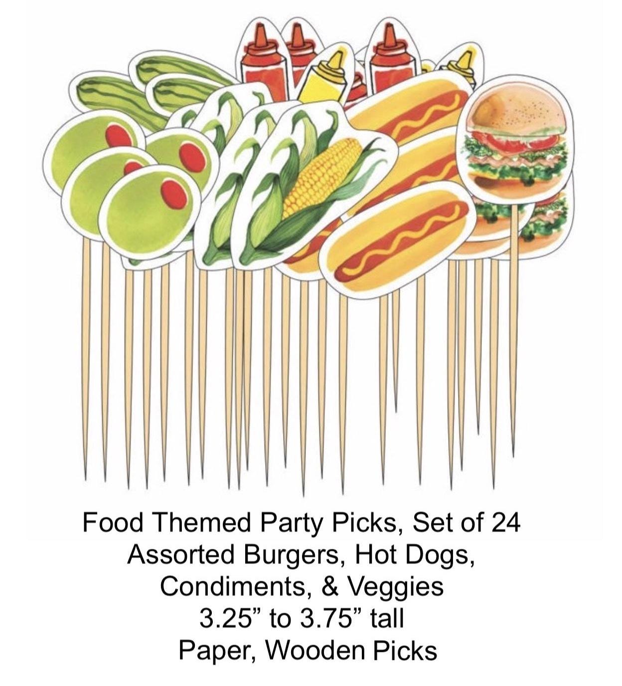 Food Party Topper Picks 24ct - Stesha Party