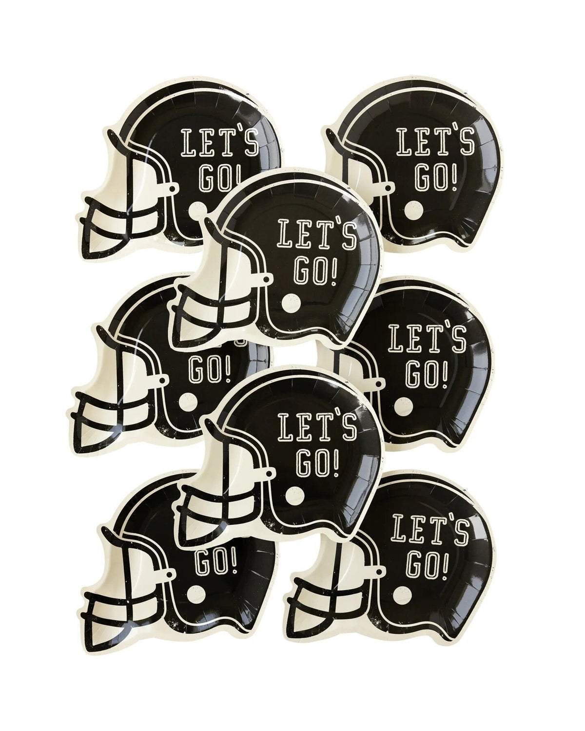 Football Helmet Paper Plates - Stesha Party