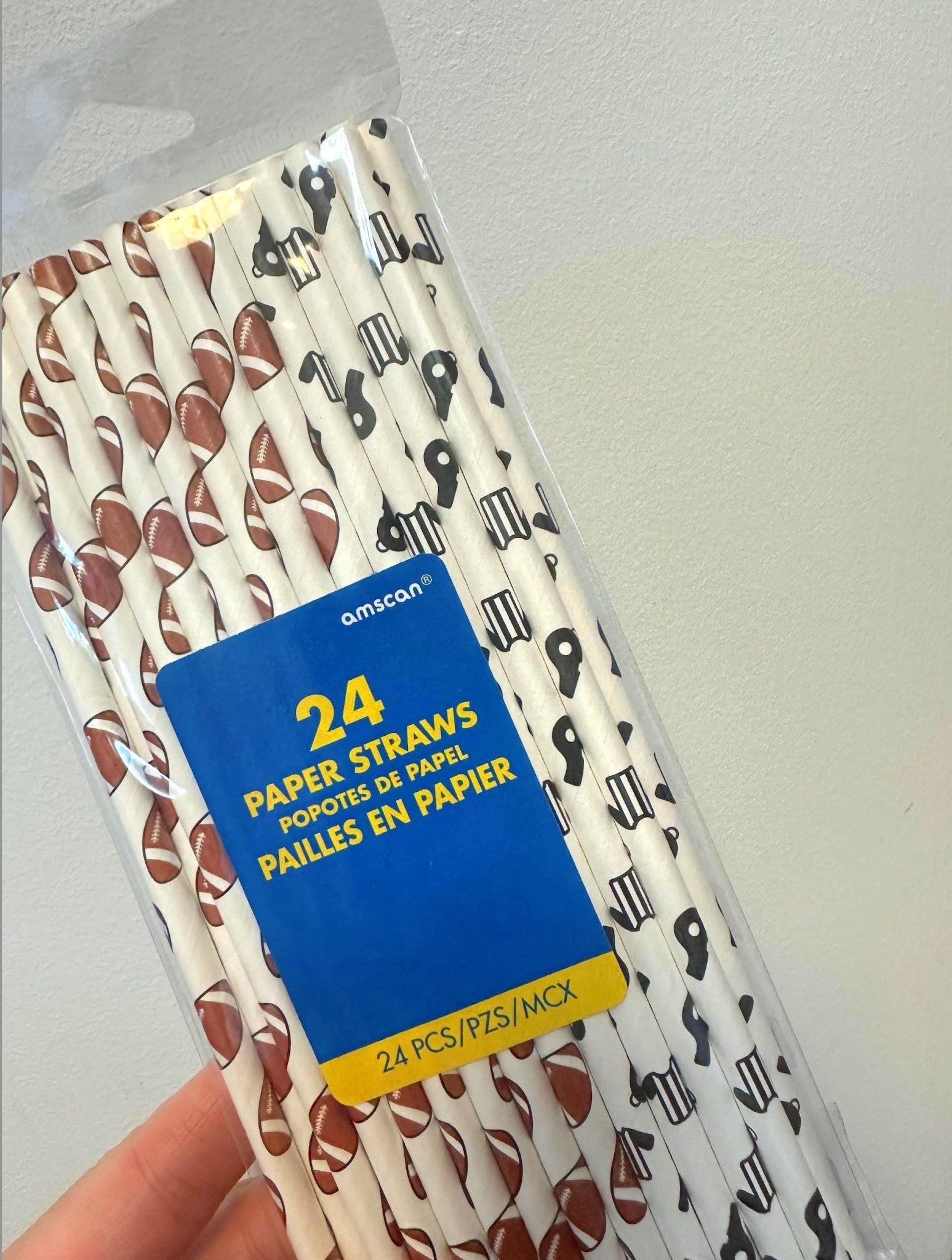 Football Party Paper Straws - Stesha Party