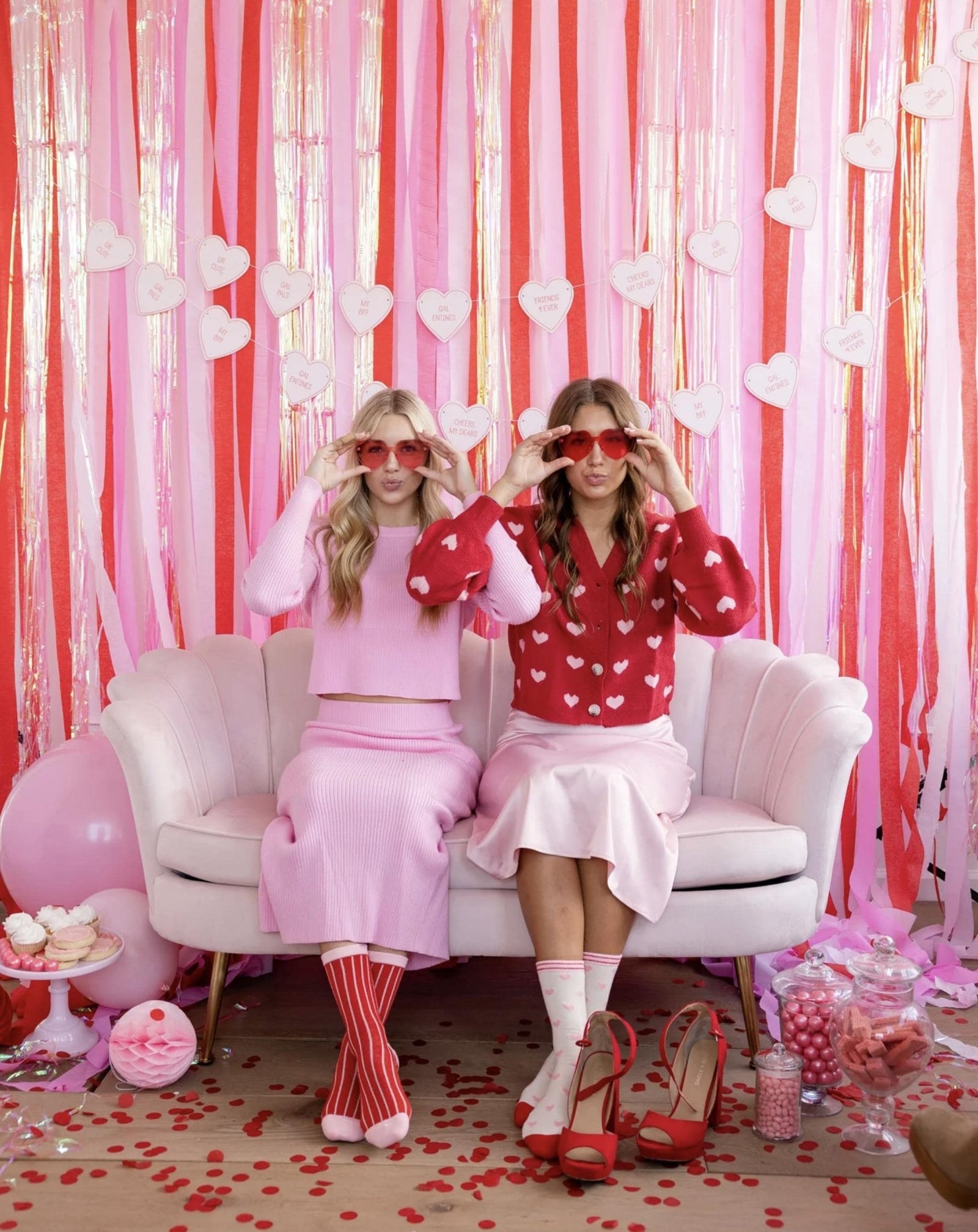 Galentine Heart Banner - Stesha Party