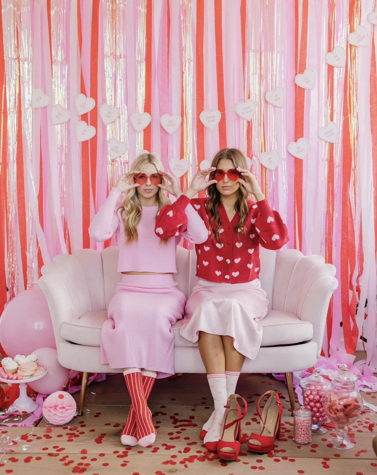 Galentine Heart Banner - Stesha Party