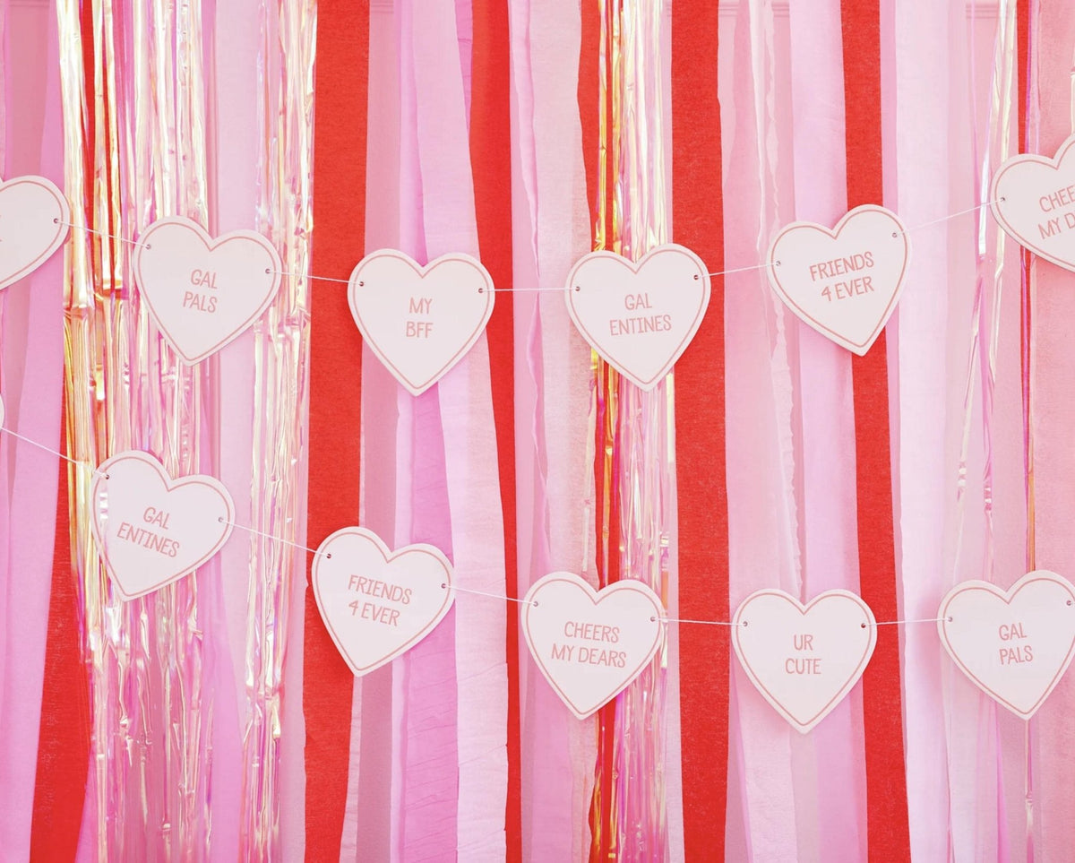 Galentine Heart Banner - Stesha Party