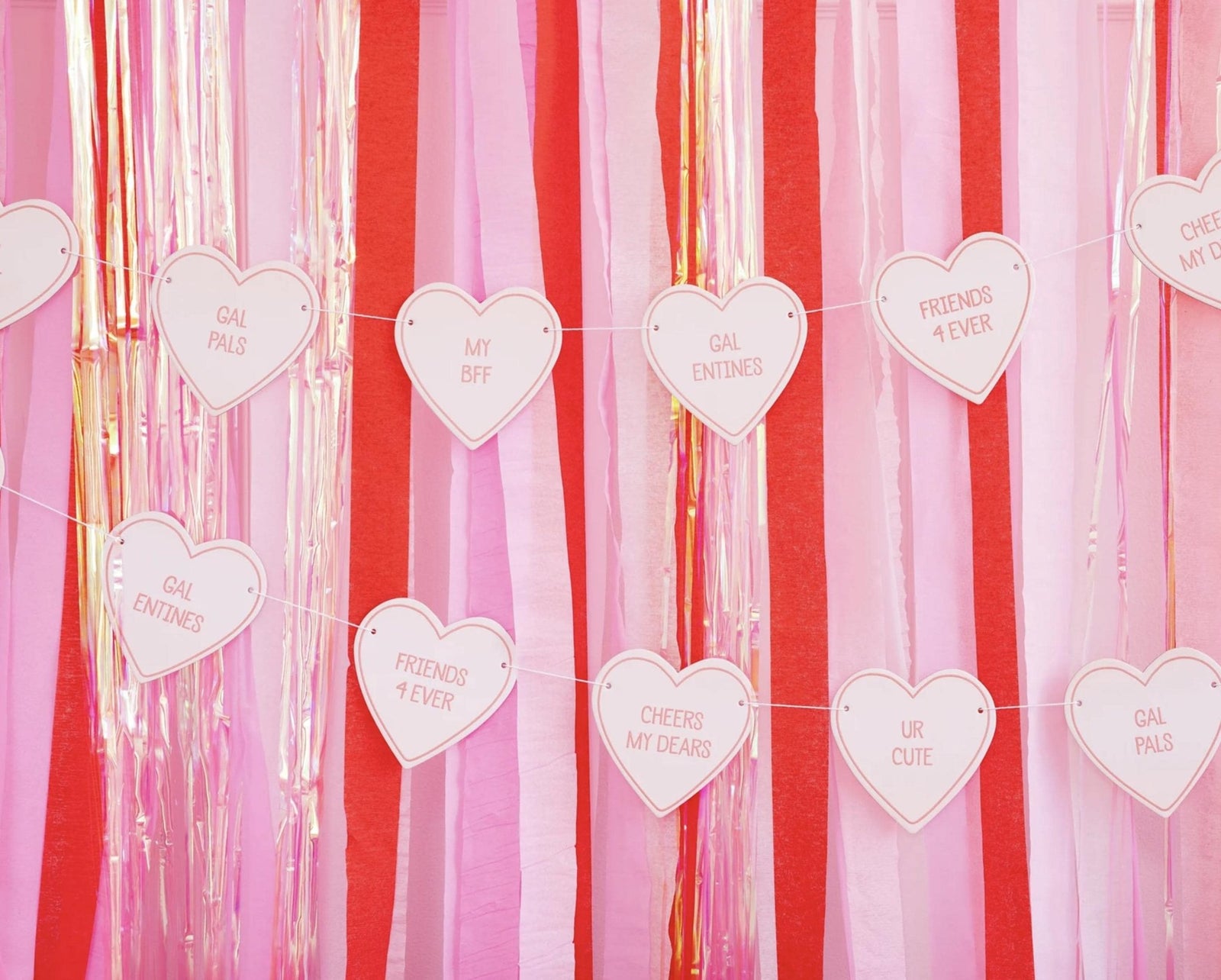 Galentine Heart Banner - Stesha Party