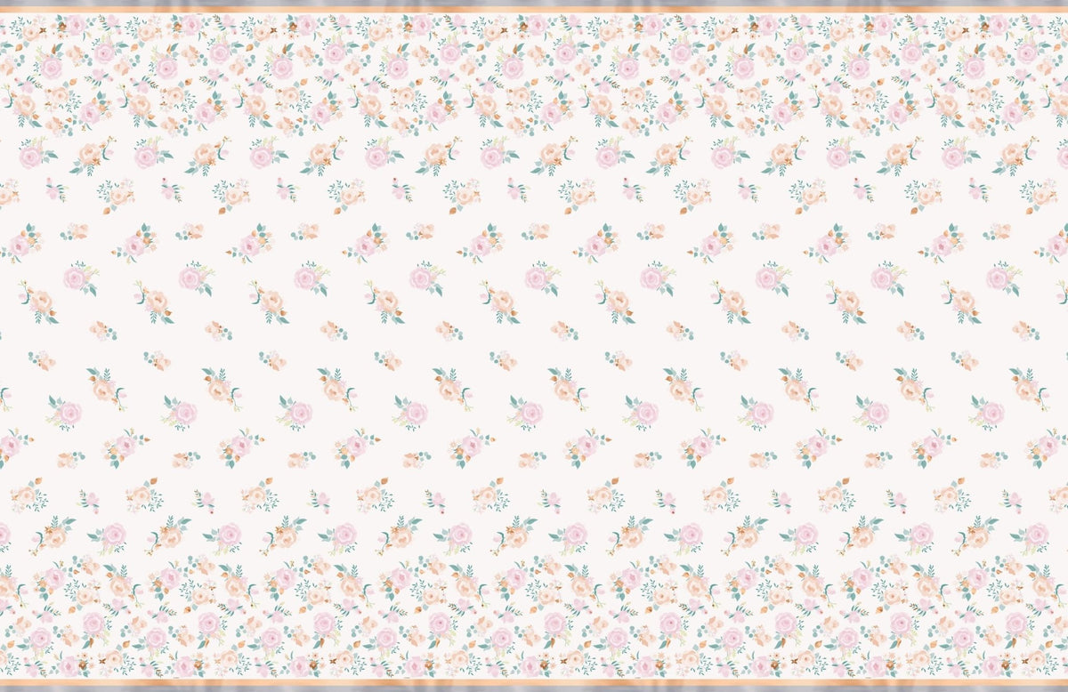 Garden Floral Foil Tablecloth - Stesha Party
