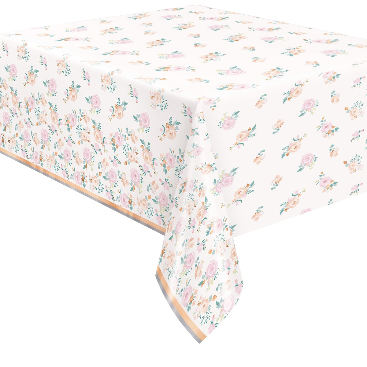 Garden Floral Foil Tablecloth - Stesha Party