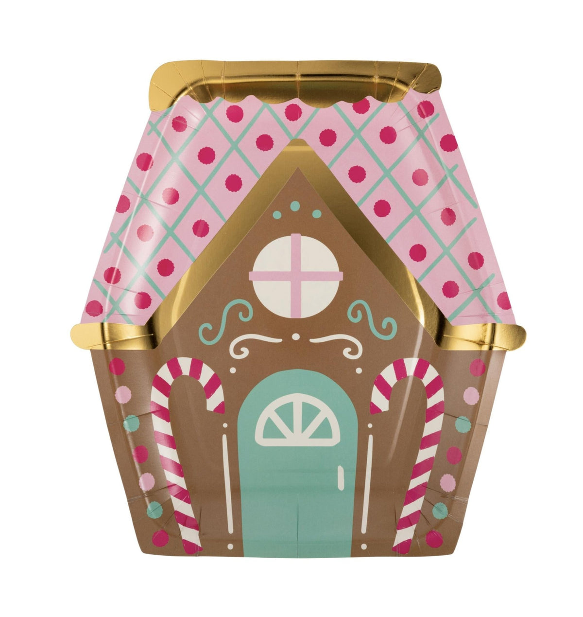 Gingerbread Candy House Plates - Stesha Party