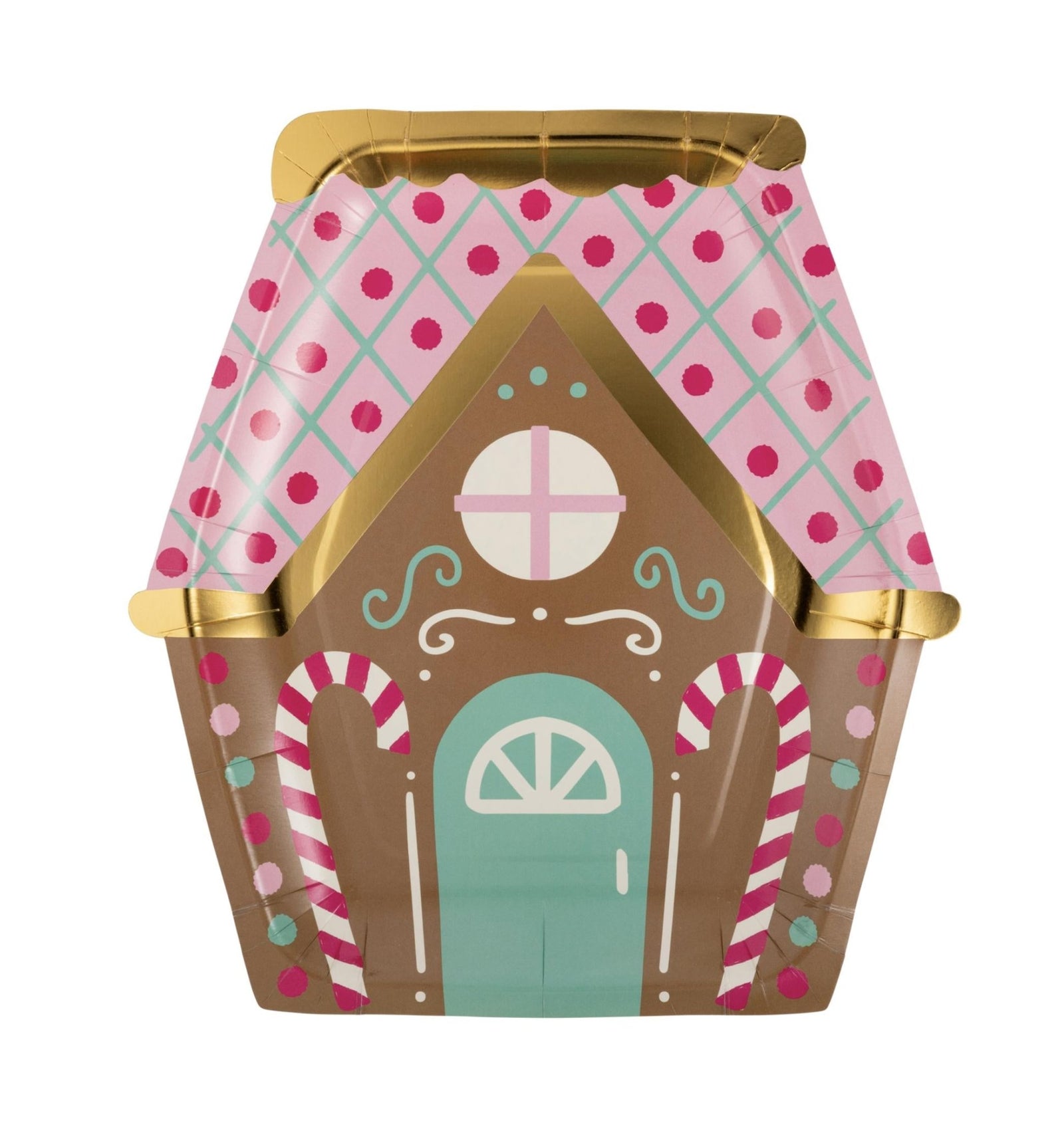 Gingerbread Candy House Plates - Stesha Party