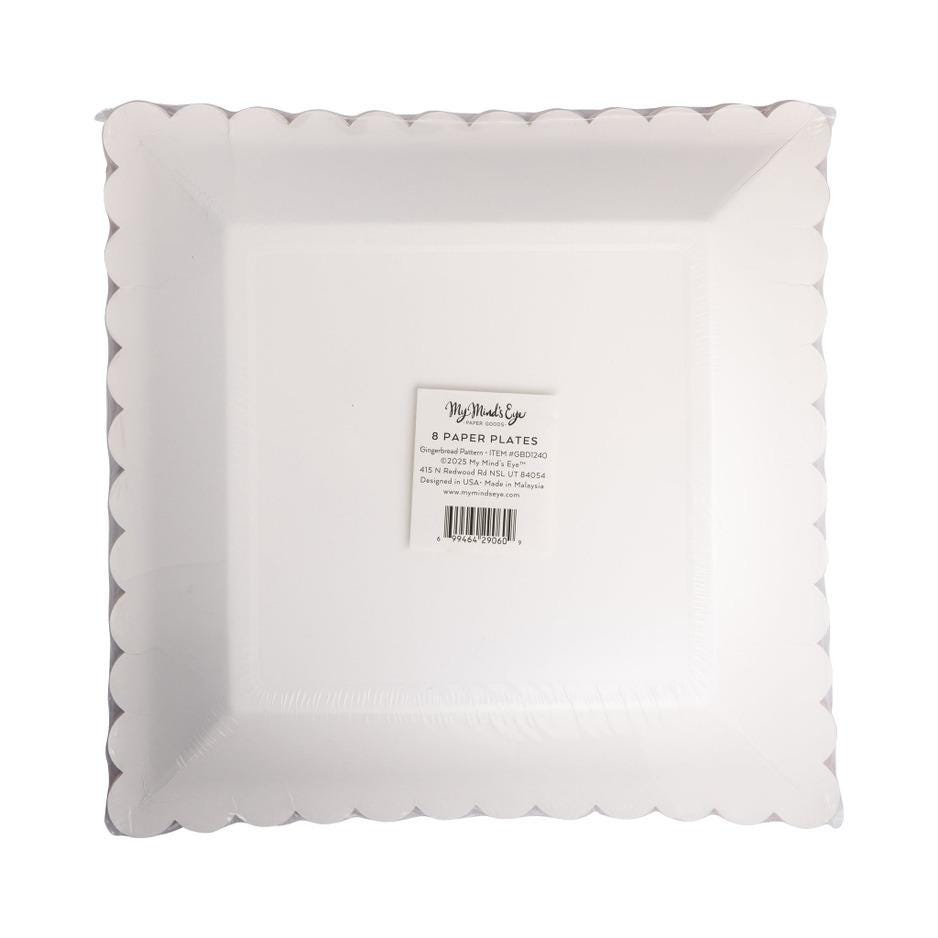 Gingerbread Christmas Plates - Stesha Party