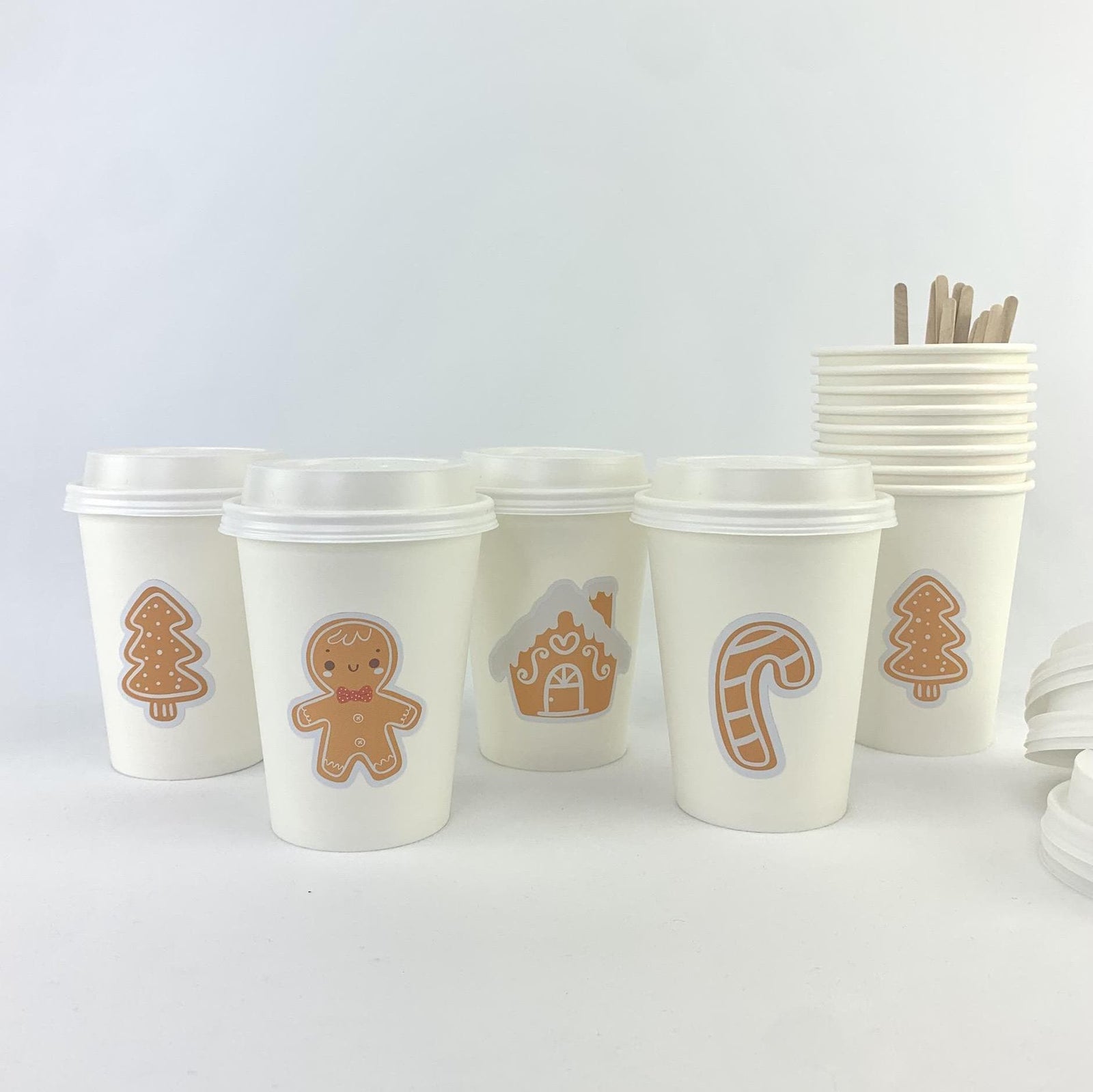 Gingerbread Cookie Party Cups - Stesha Party