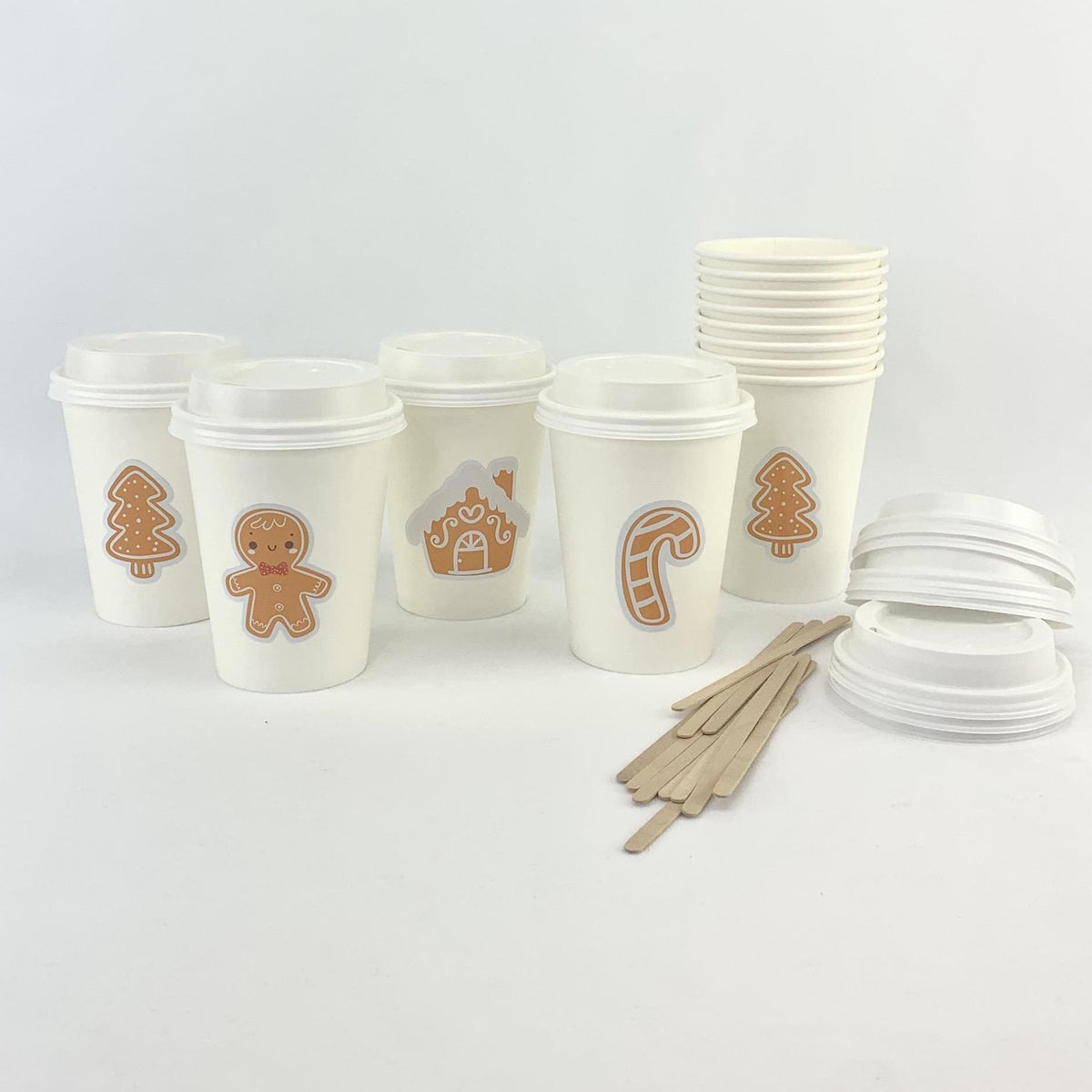 Gingerbread Cookie Party Cups - Stesha Party