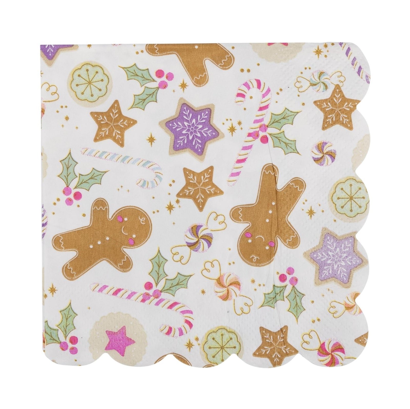 Gingerbread Cookie Party Napkins - Stesha Party