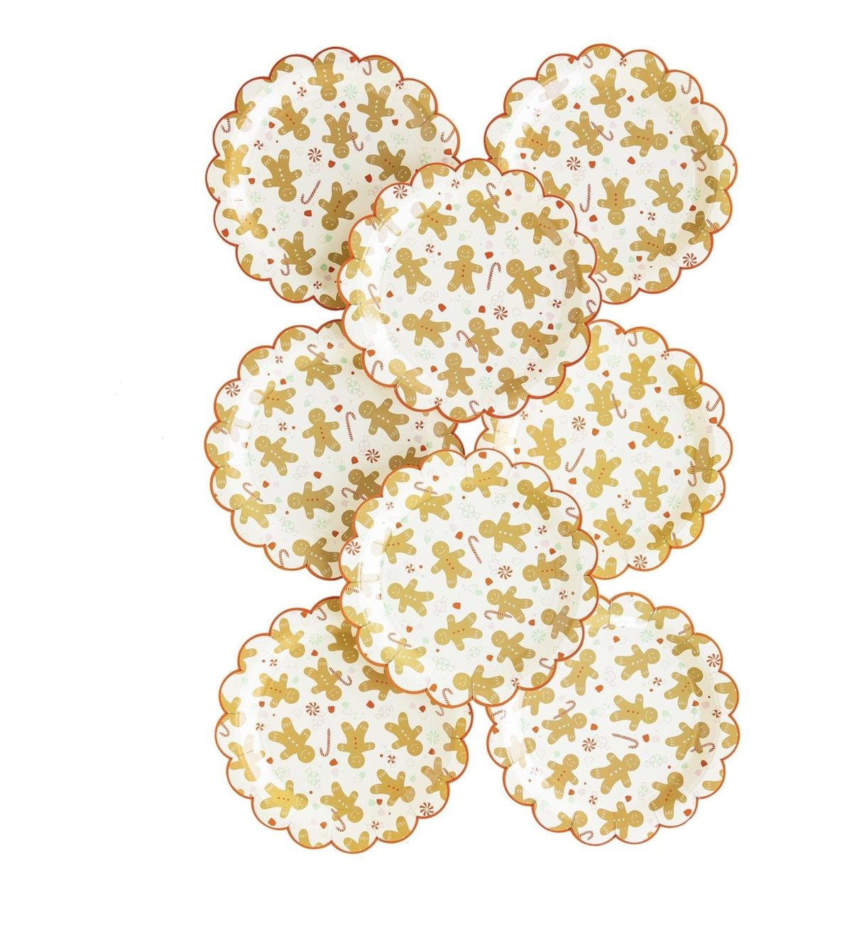 Gingerbread Cookie Plates - Stesha Party