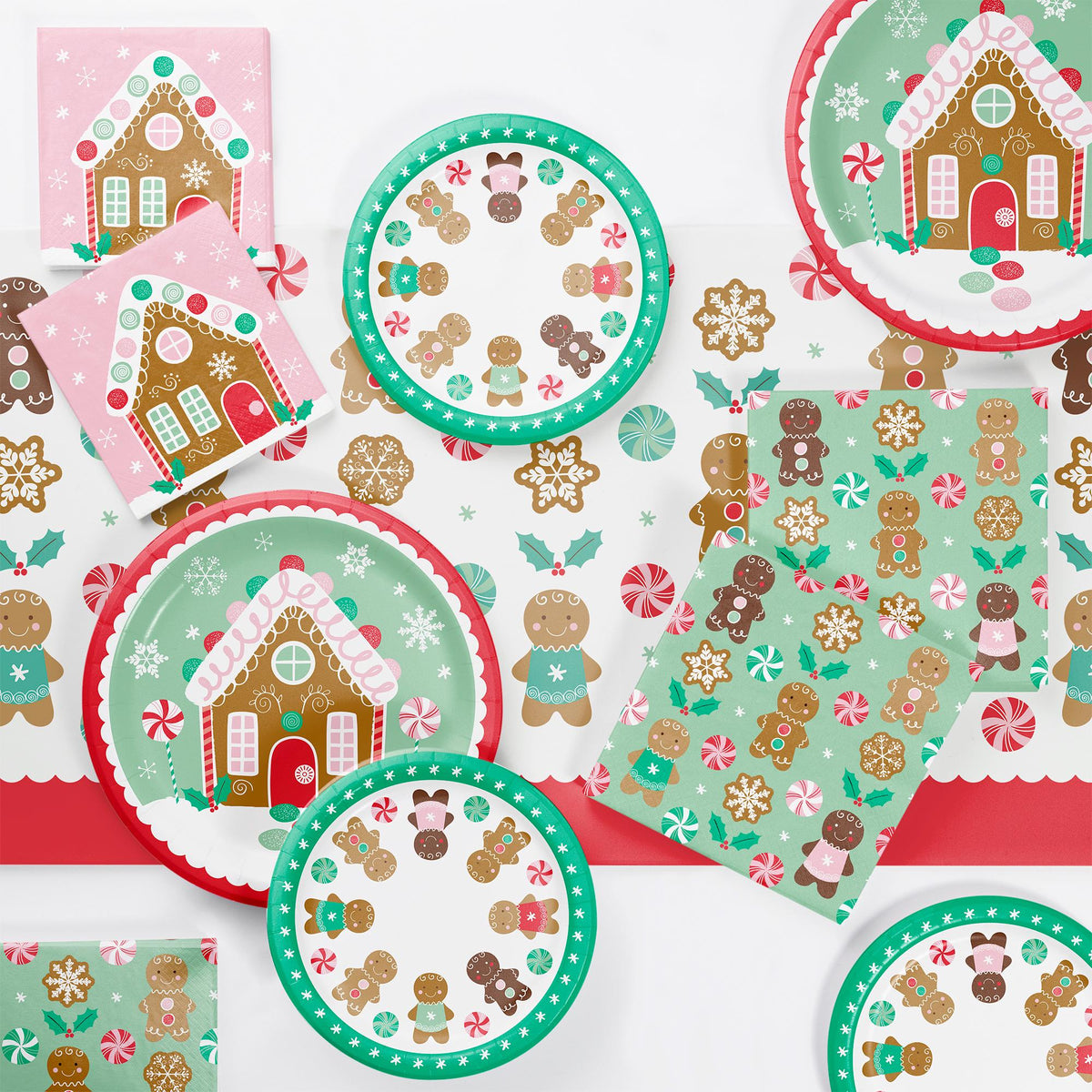 Gingerbread Dessert Plates 8ct - Stesha Party