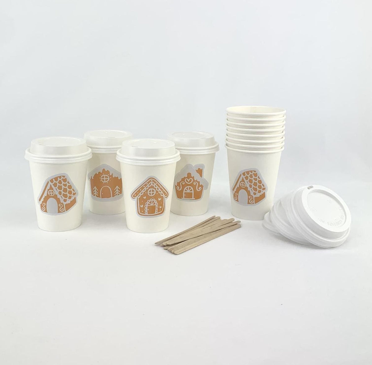Gingerbread Hot To - Go Cups - Stesha Party